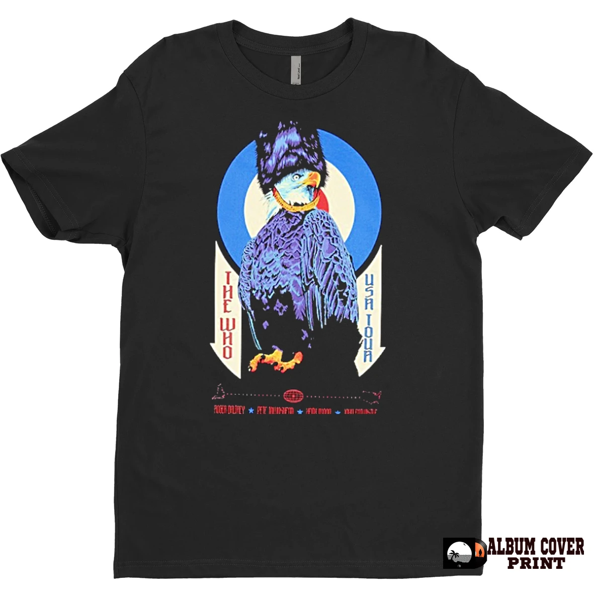 Original The Who Mid 70s Eagle Us Tours T Shirt Sweater