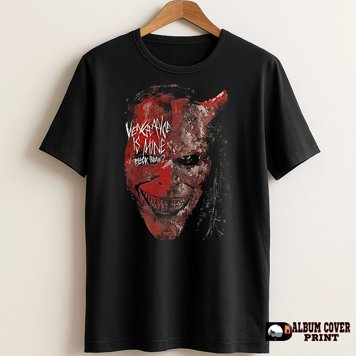 Original The Black Phone2 Vengeance Is Mine Scary Mask Halloween T Shirt Sweater