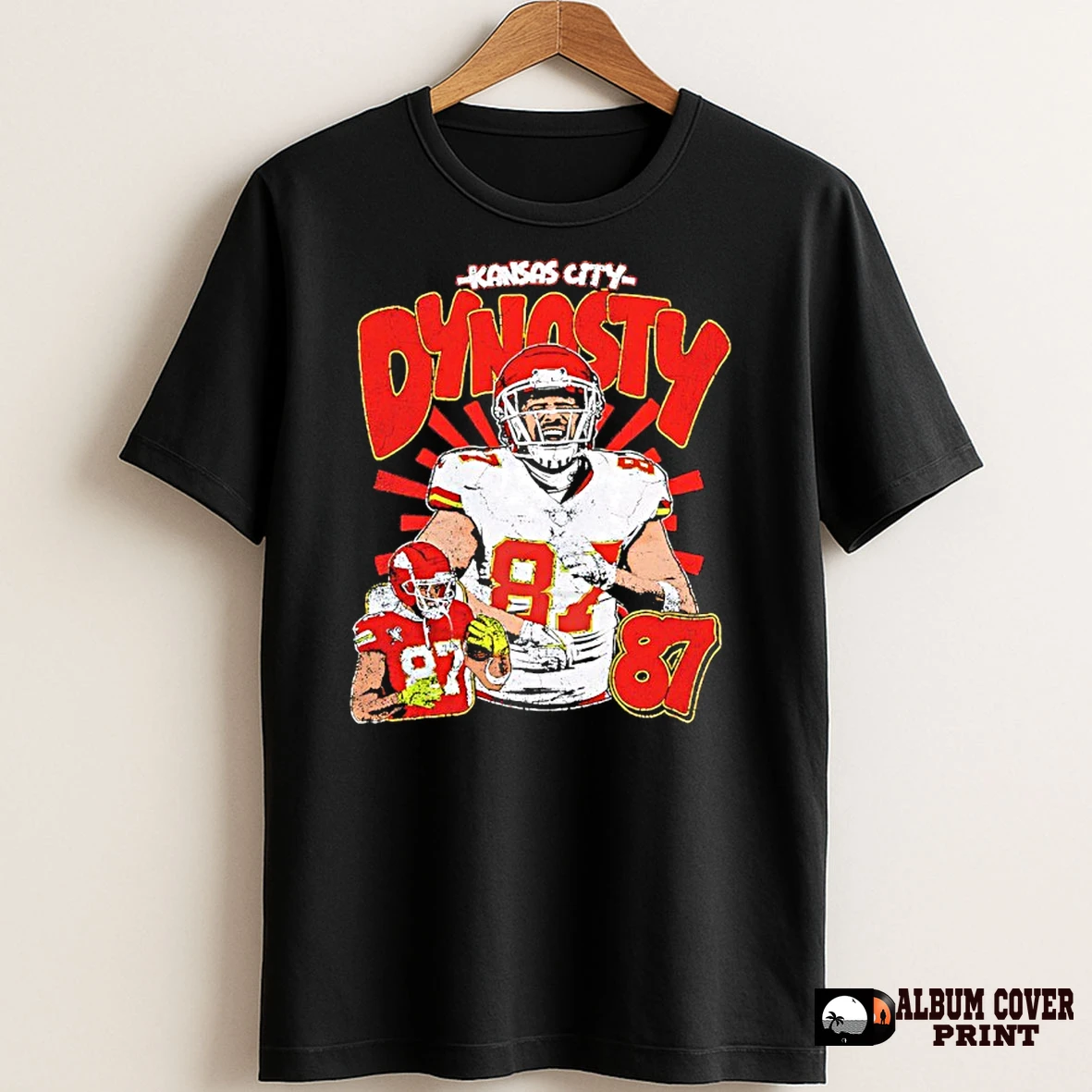 Original Travis Kelce 87 Kansas Ciy Dynasty Graphic Vintage T Shirt Sweater