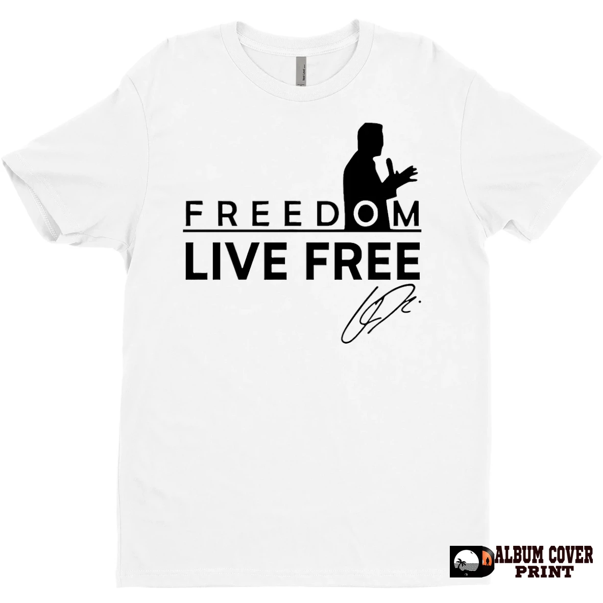 Original Turning Point Charlie Kirk Live Free Signature T Shirt Sweater