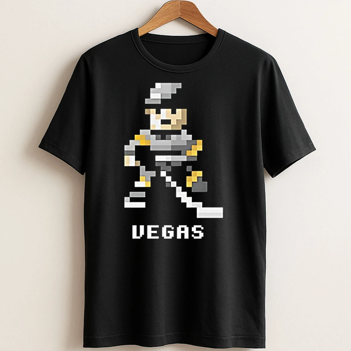 Original Vegas Golden Knights Hockey 8 Bit Retro Baller T Shirt Sweater