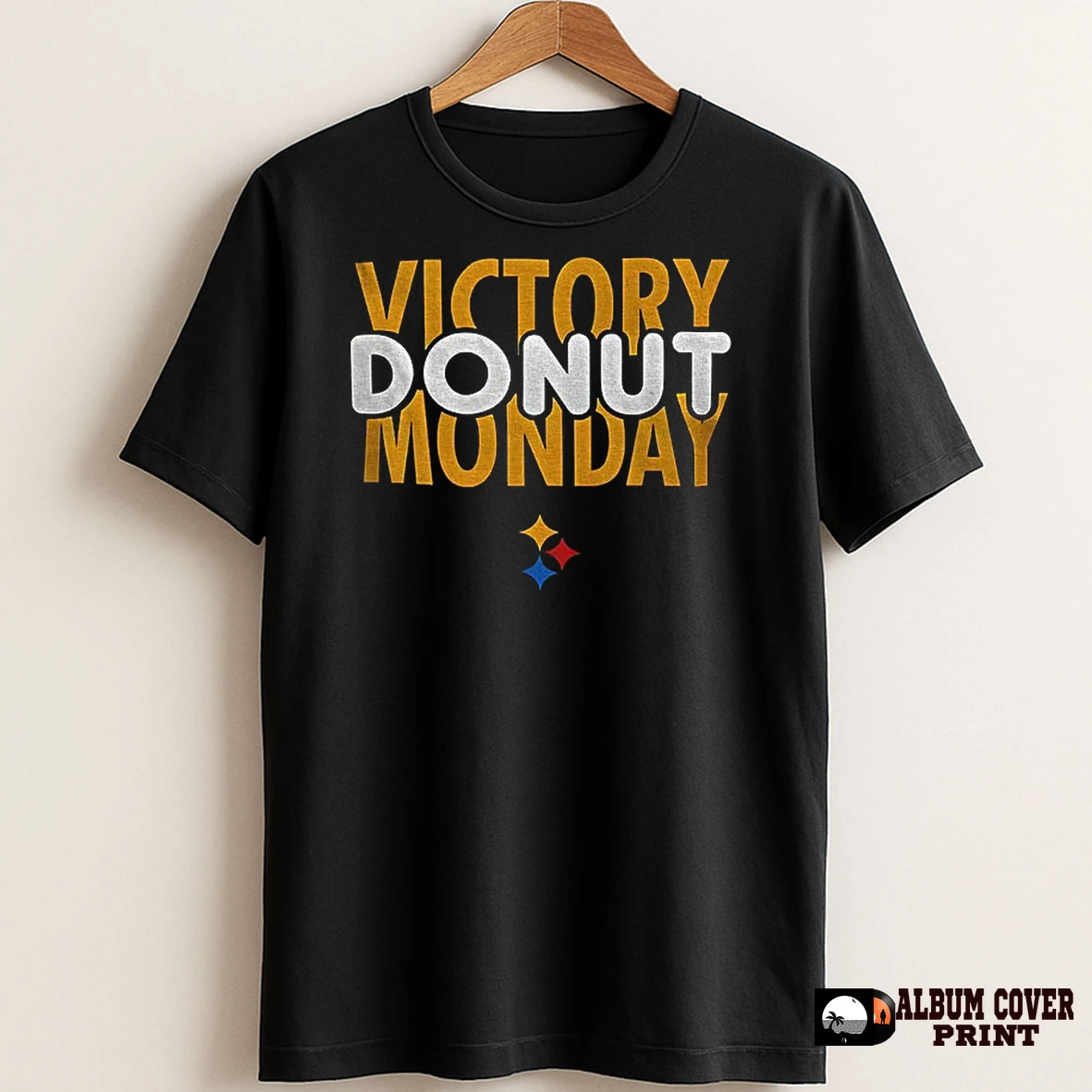 Original Victory Donut Monday Pittsburgh Steelers Nfl Football Logo T Shirt Sweater