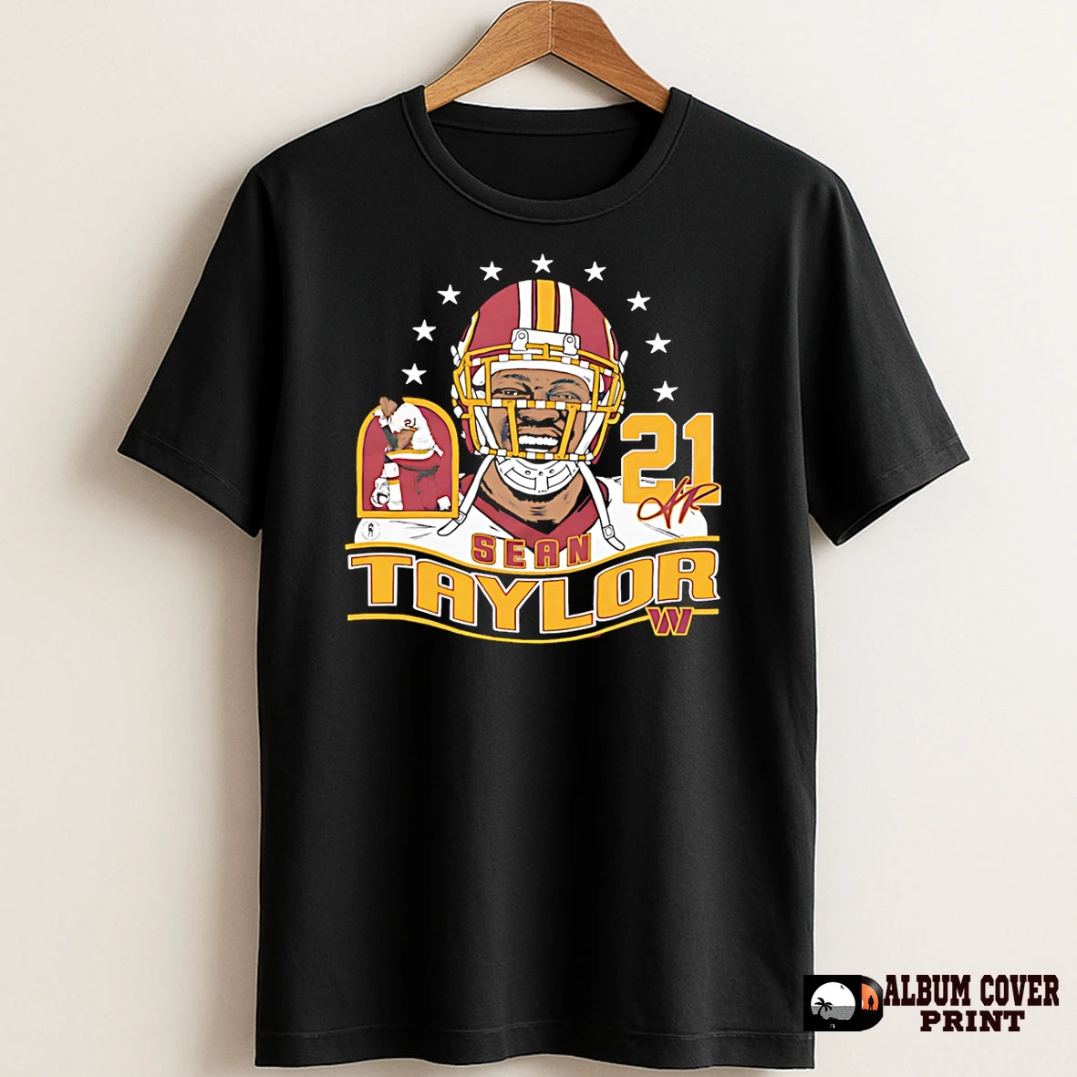 Original Washington Commanders Sean Taylor Caricature Signature T Shirt Sweater