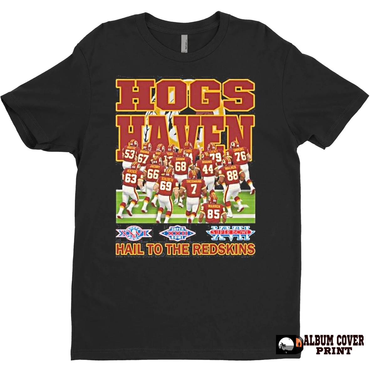 Original Washington Redskins Hogs Haven Hail To The Redskins T Shirt Sweater