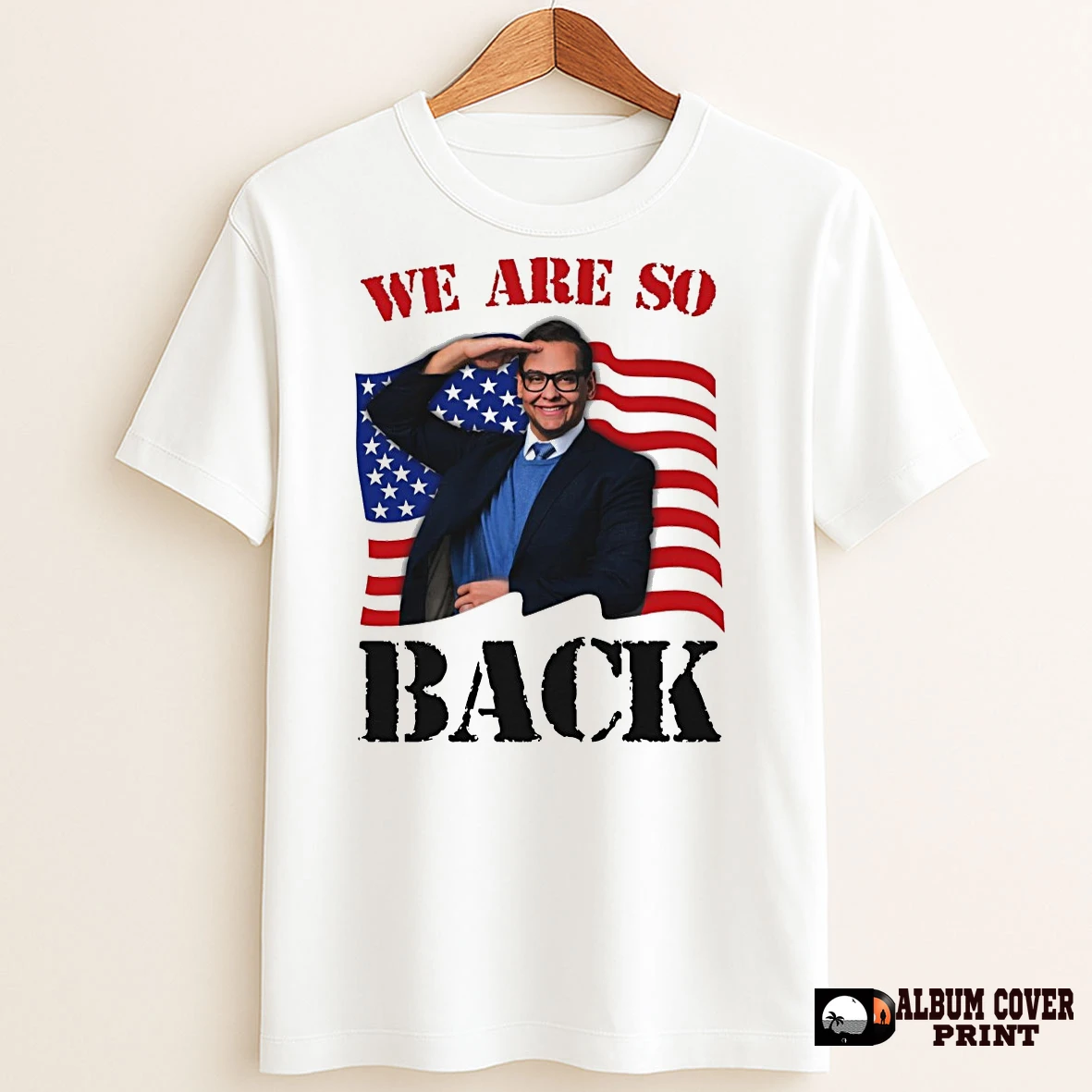 Original We Are So Back George Santos American Flag T Shirt Sweater