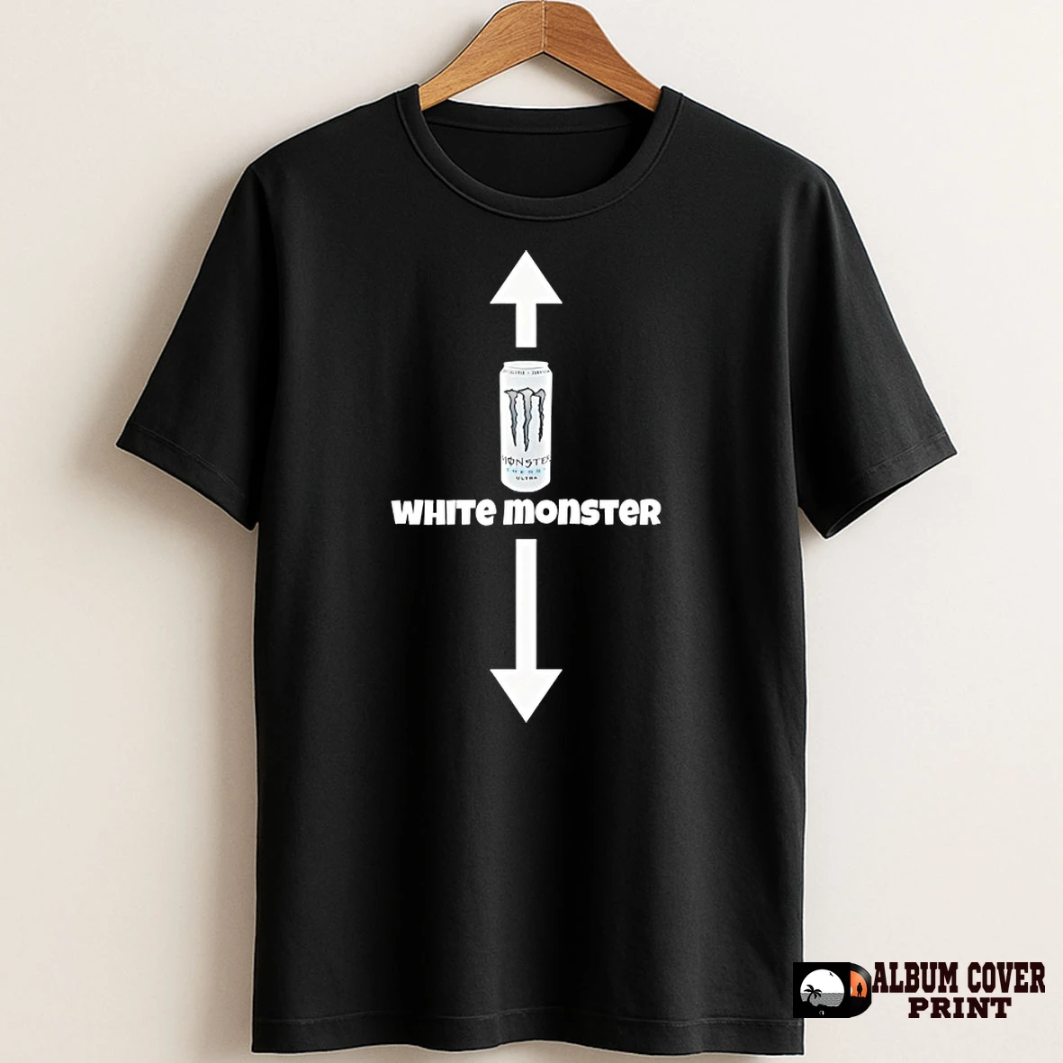 Original White Monster Up And Down T Shirt Sweater