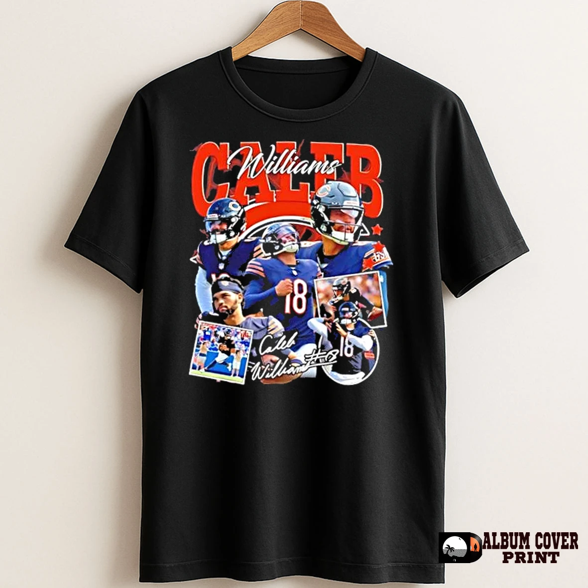 Original Williams Caleb Chicago Bears Football Signature T Shirt Sweater