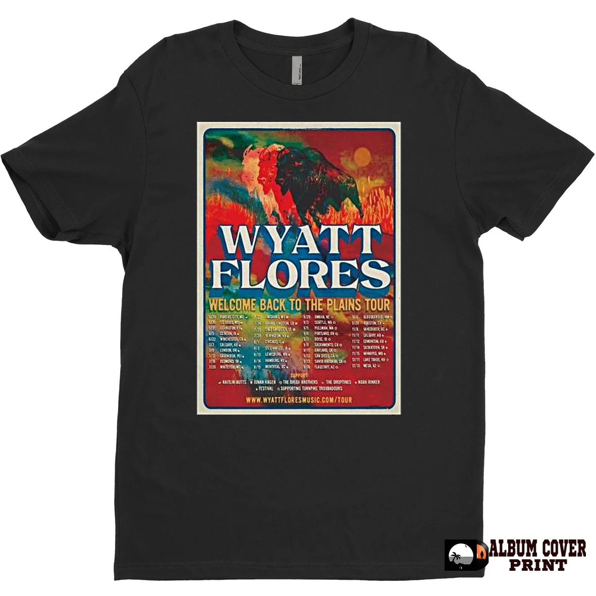 Original Wyatt Flores Welcome Back To The Plains Fall Tour 2025 T Shirt Sweater