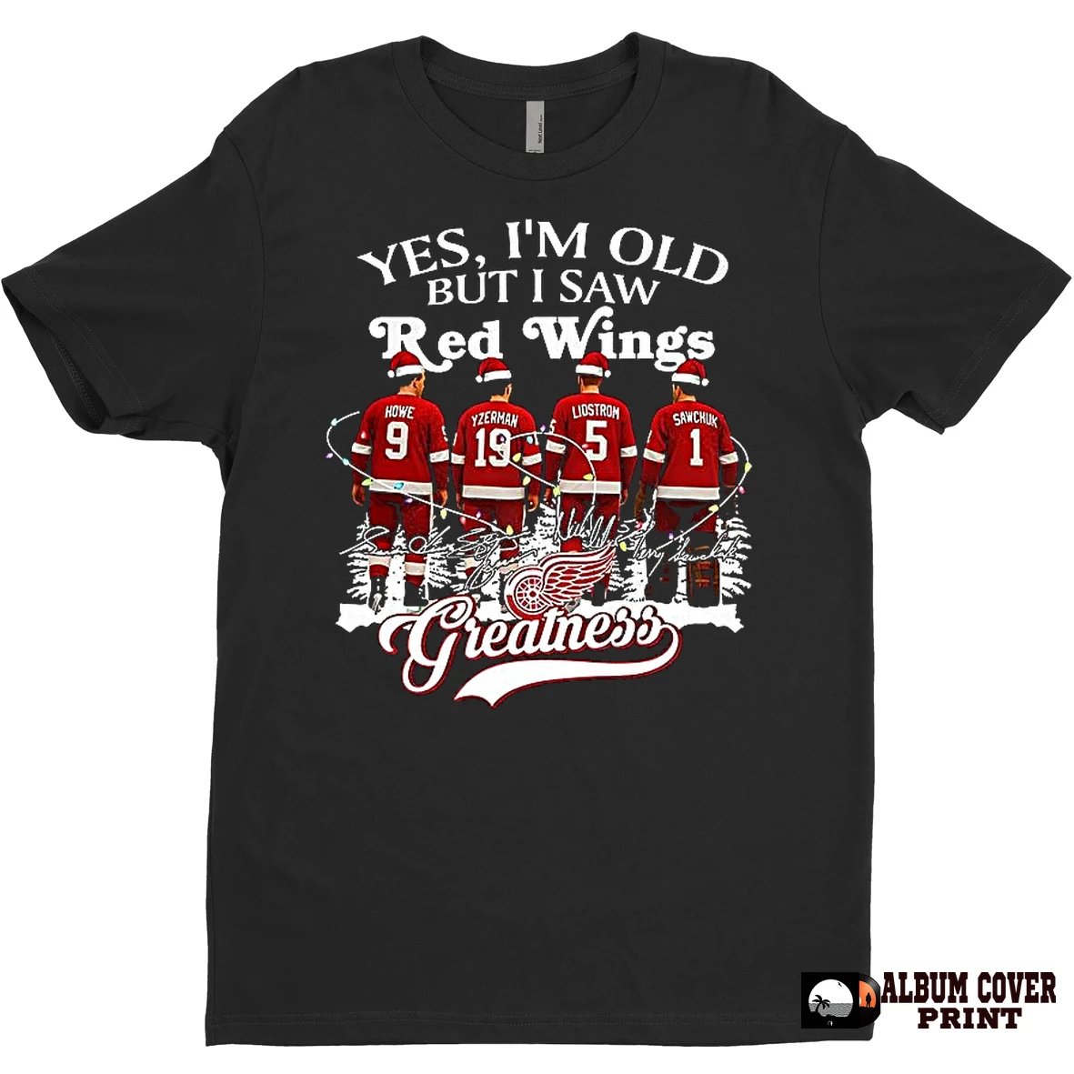 Original Yes Im Old But I Saw Detroit Red Wings Greatness Super Bowl Champs Christmas T Shirt Sweater
