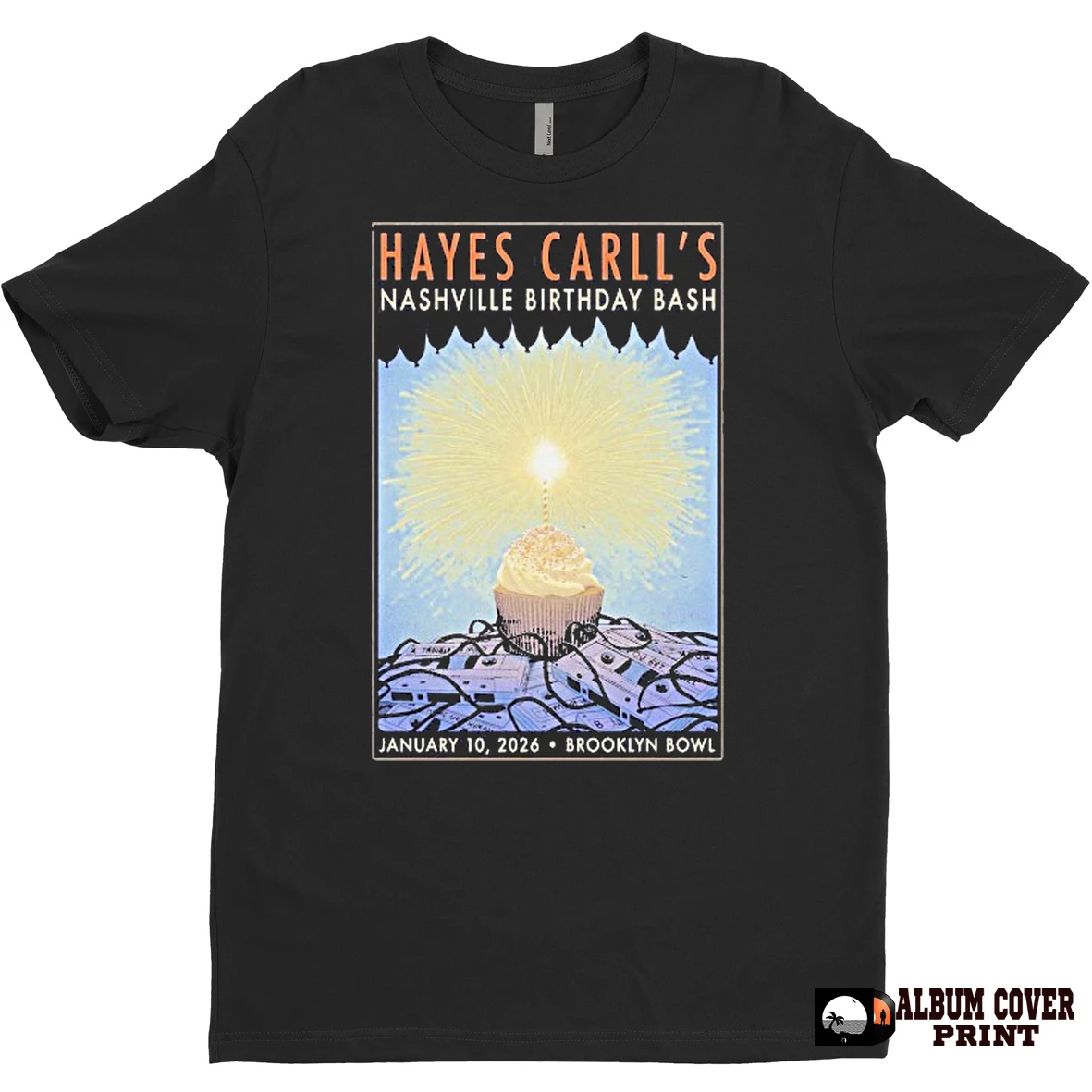 Original Hayes Carll Nashville Birthday Bash January 10 2026 Brooklyn Bowl T Shirt Sweater