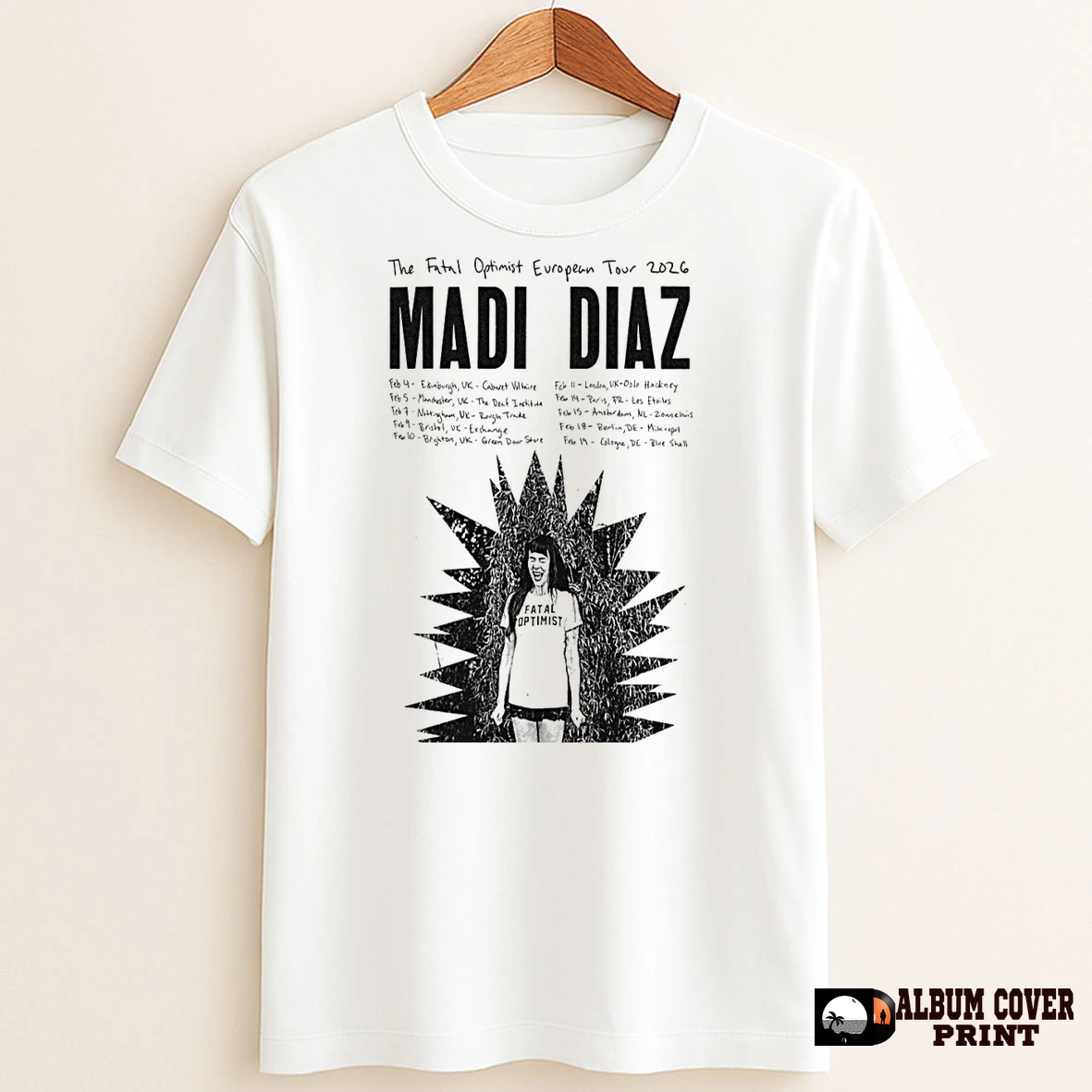 Original Madi Diaz European Tour 2026 T Shirt Sweater
