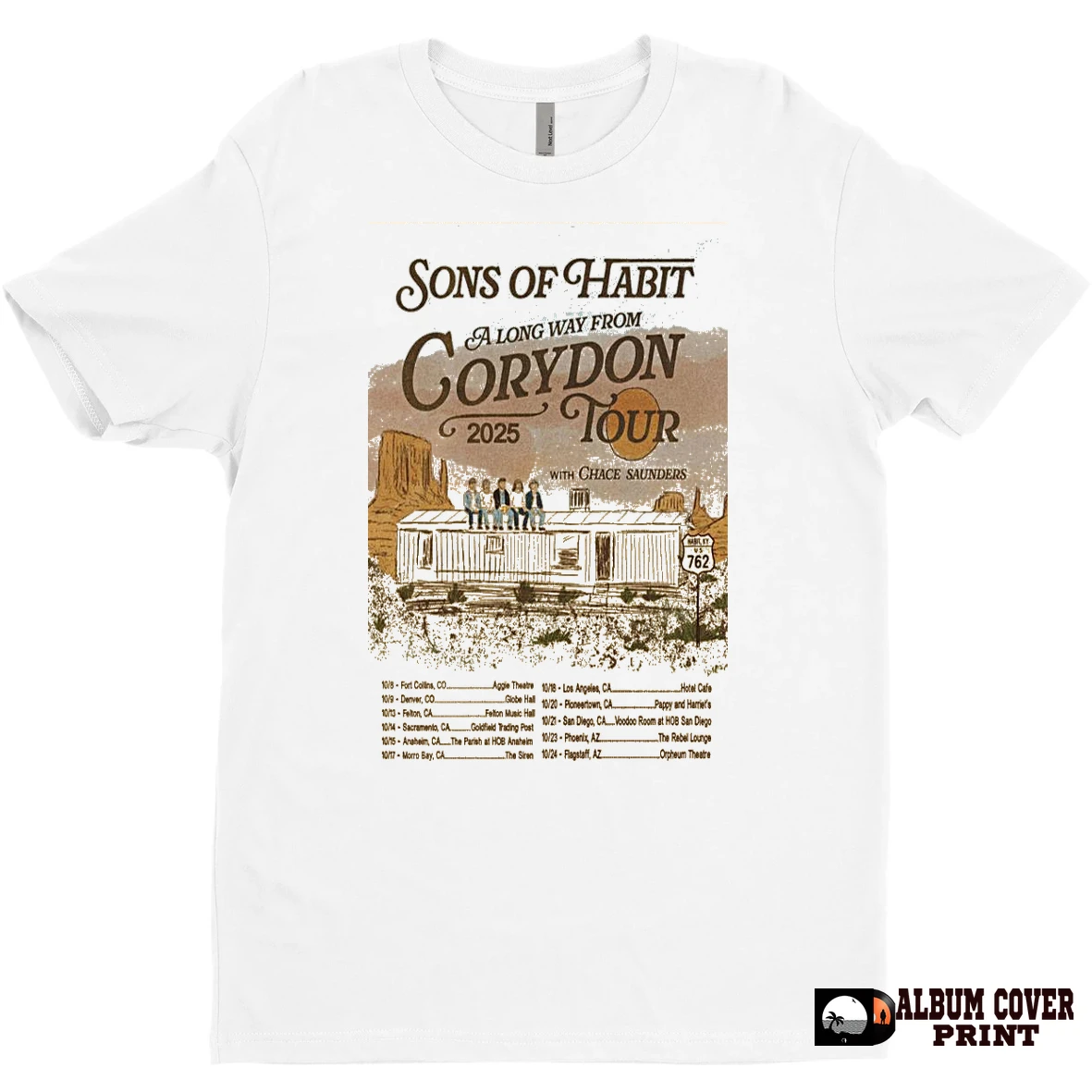 Original Sons Of Habit A Long Way From Corydon Tour 2025 T Shirt Sweater