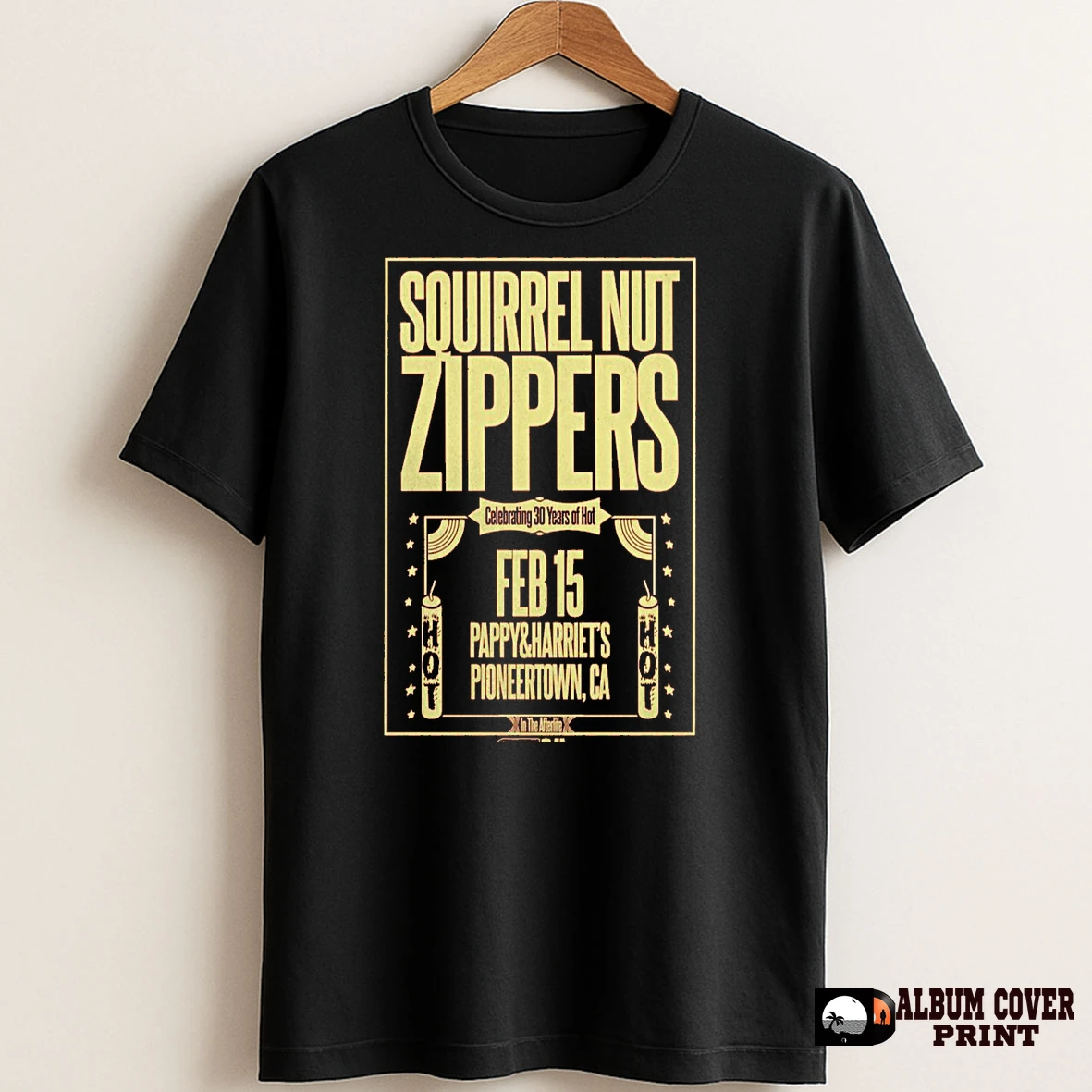 Original Squirrel Nut Zippers Pioneertown Ca February 15 2026 Concert T Shirt Sweater