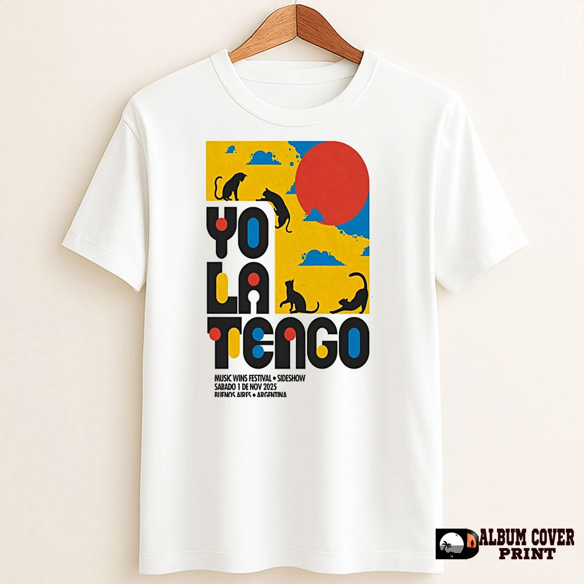 Original Yo La Tengo Buenos Aires Argentina November 1 2025 Concert T Shirt Sweater