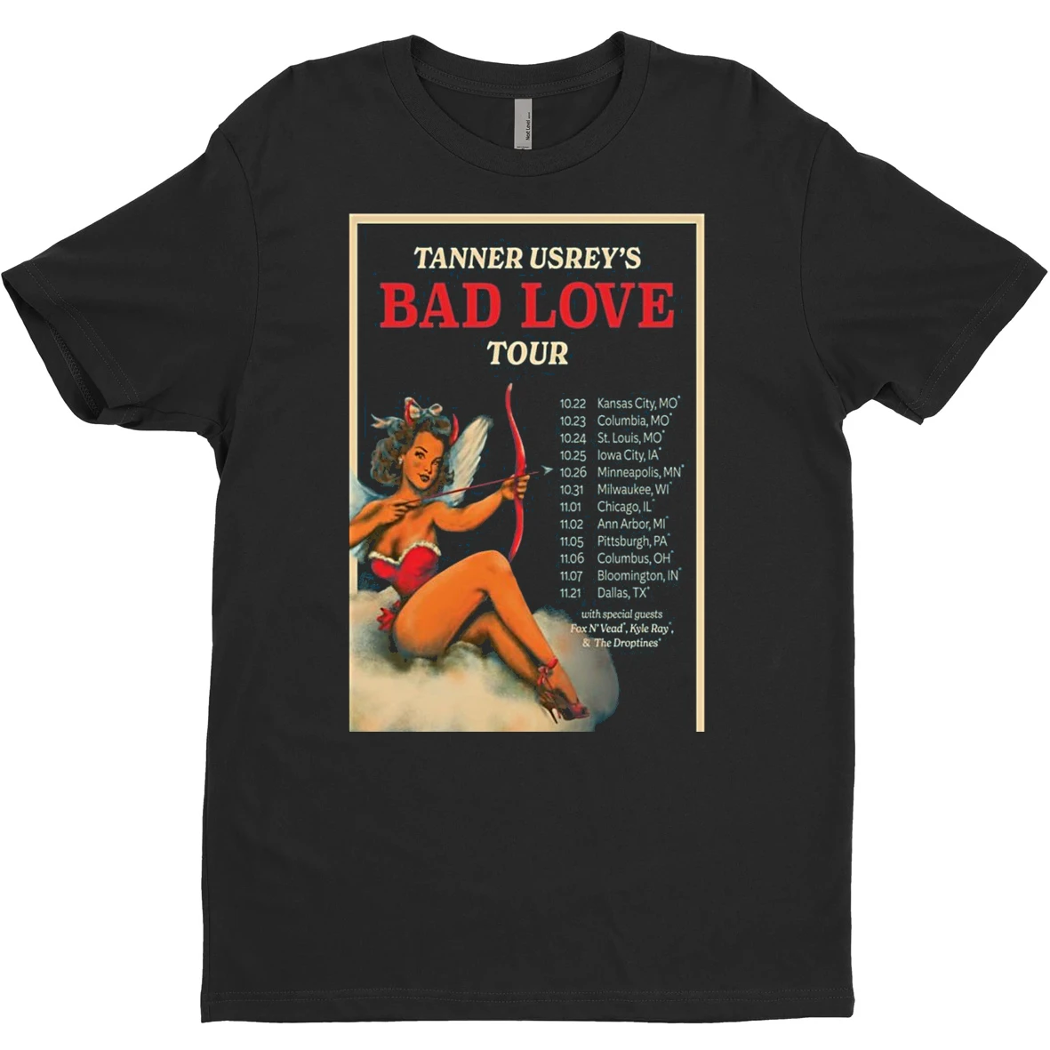 Tanner Usrey 2025 Bad Love Tour T Shirt Sweater
