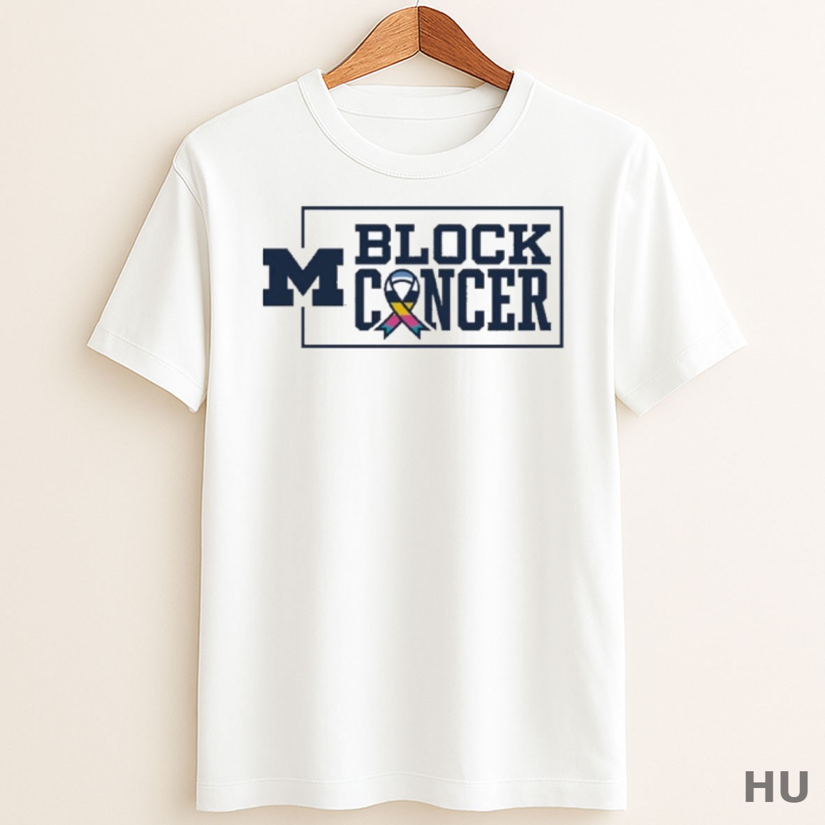 Trending Michigan Wolverines Block Cancer Ribbon Shirt Sweater Tee