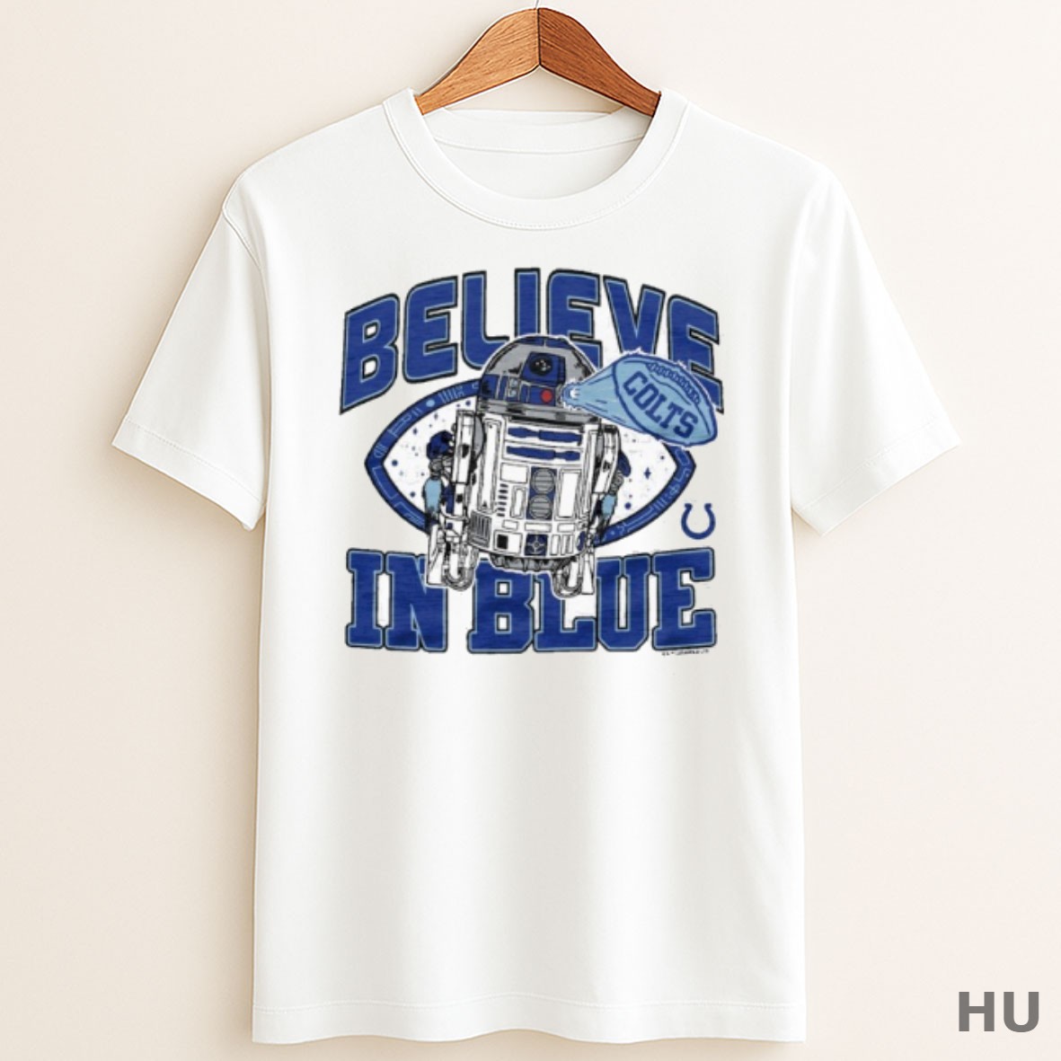 Trending Star Wars X Indianapolis Colts Light Side Believe In Blue Shirt Sweater Tee