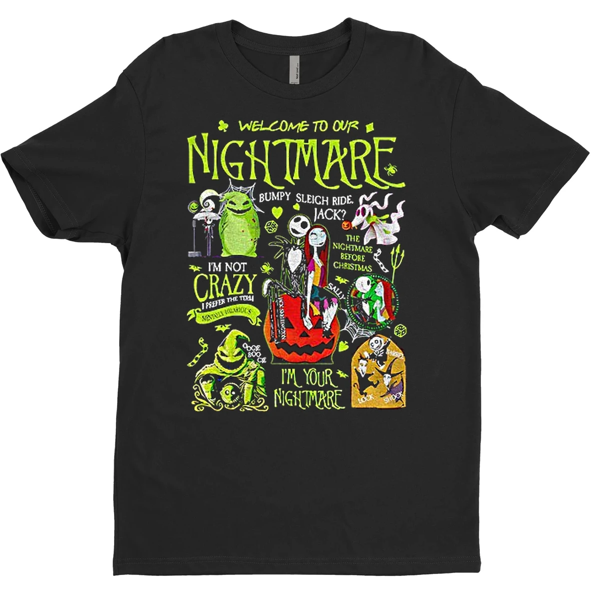 Welcome To Our Nightmare Im Your Nightmare Jack And Sally Halloween T Shirt Sweater