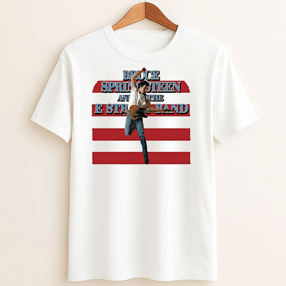 Original Bruce Springsteen And The E Street Band Retro Born In The U S A Tour T Shirt Sweater