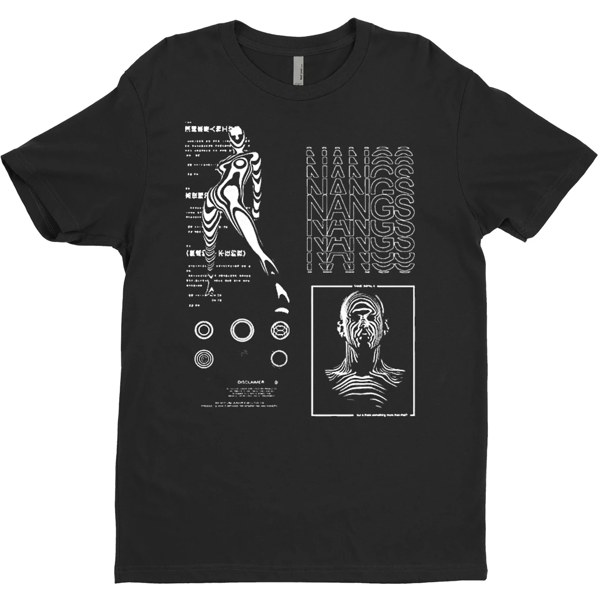 Original Cyber Psychedelic Humanoid Code Washed T Shirt Sweater