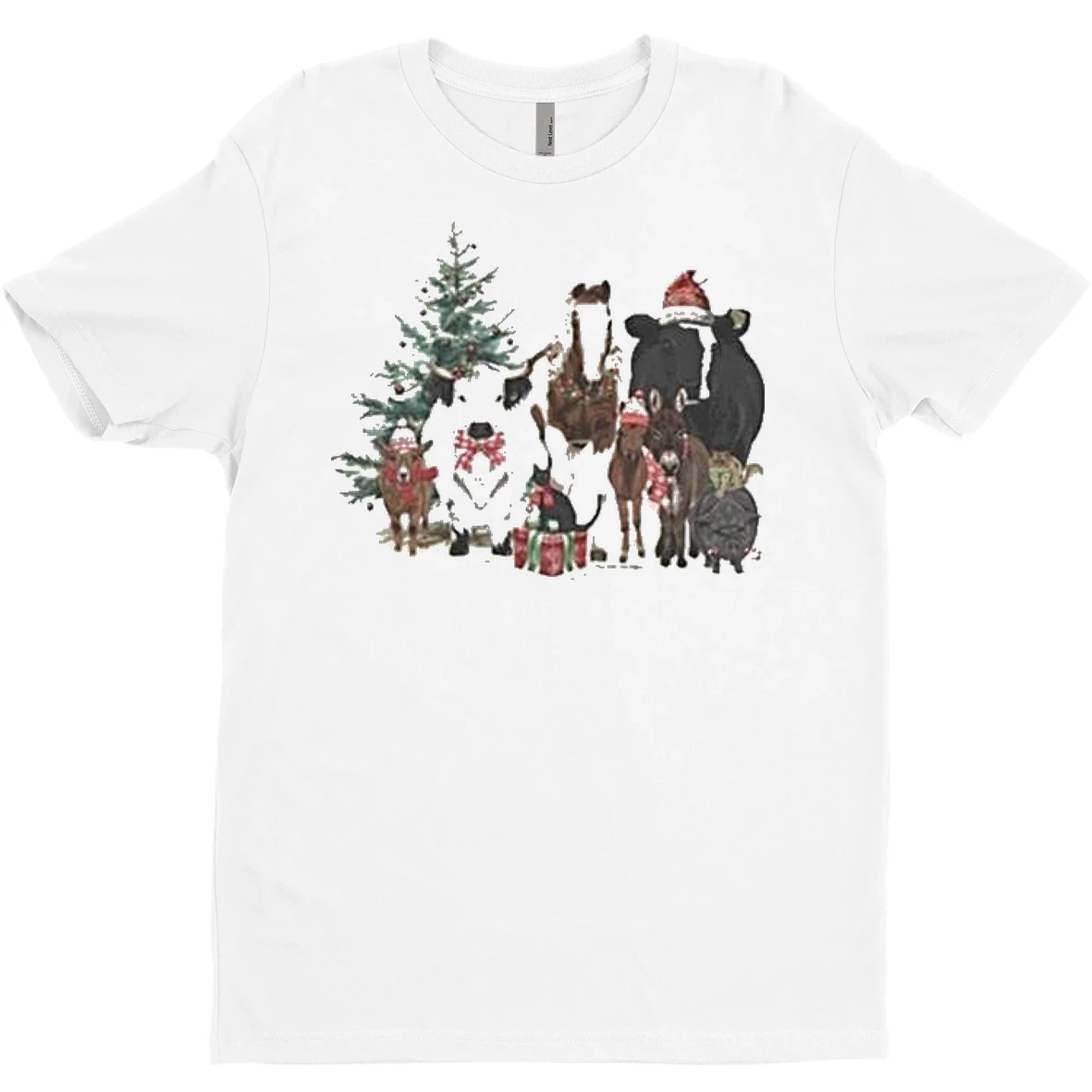 Original Katie Van Slyke Festive Farm Christmas 2025 T Shirt Sweater