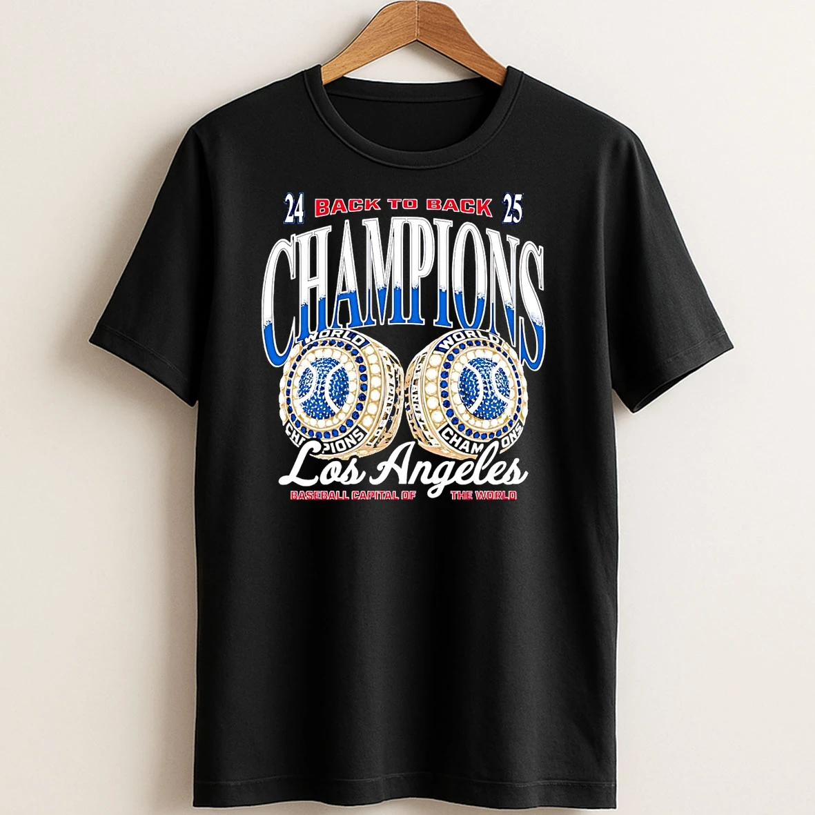 Original Los Angeles Dodgers 2025 Back To Back Champions Capital Of The World T Shirt Sweater