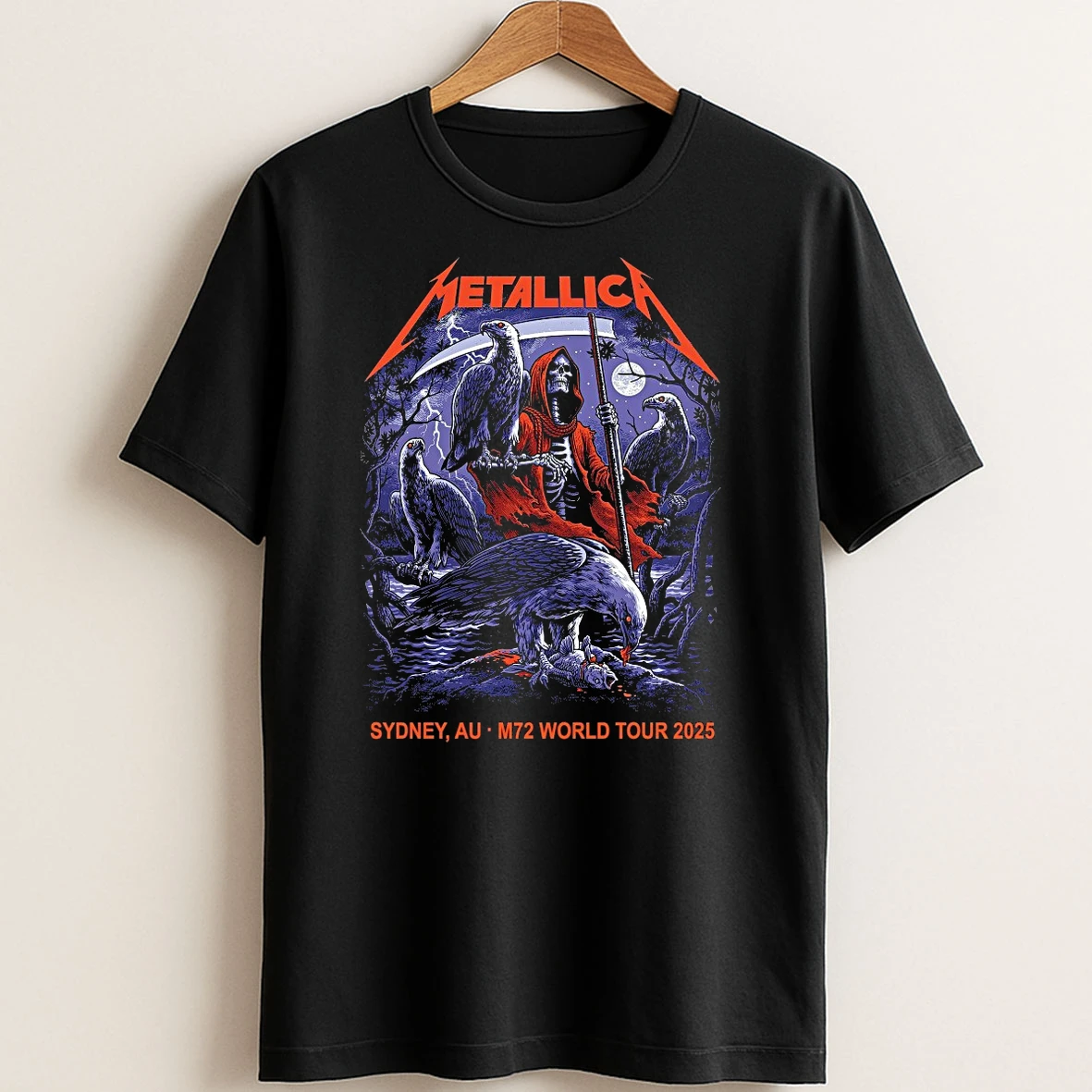 Original Metallica November 15 2025 At Accor Stadium Sydney Australia Artwork By Blair Sayer T Shirt Sweater