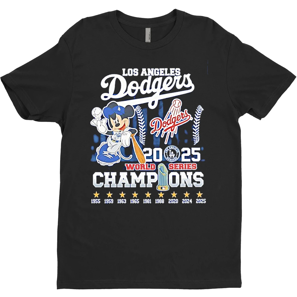 Original Mickey Dodgers 2025 World Series Champions T Shirt Sweater