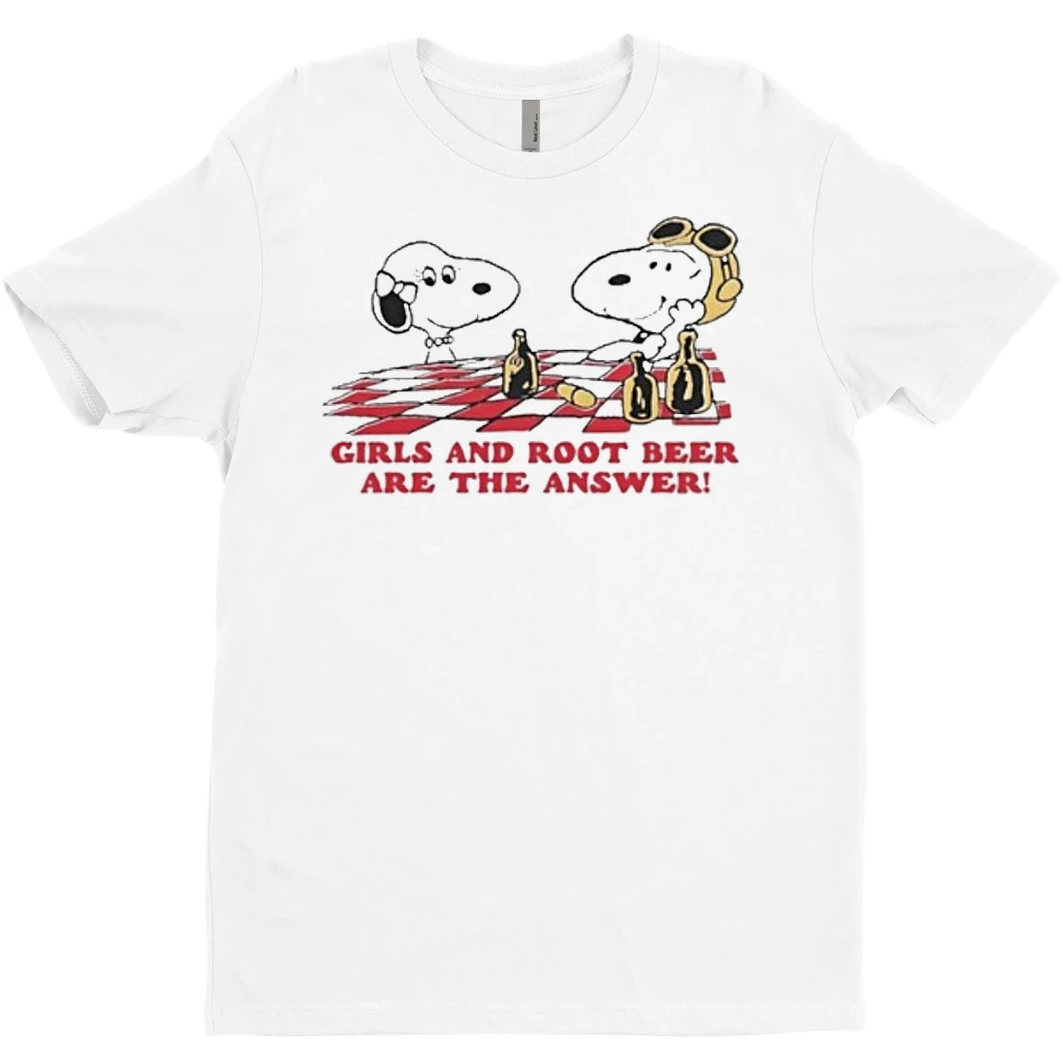 Original Snoopy Girls And Root Beer Are Not The Answer T Shirt Sweater