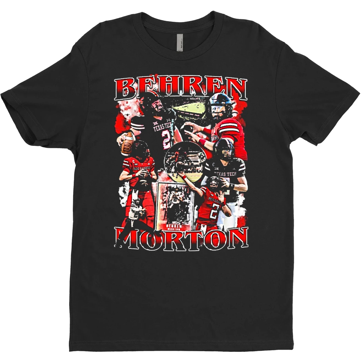 Original William Clark Green Wearing Behren Morton Texas Tech Red Raiders Vintage Signature T Shirt Sweater