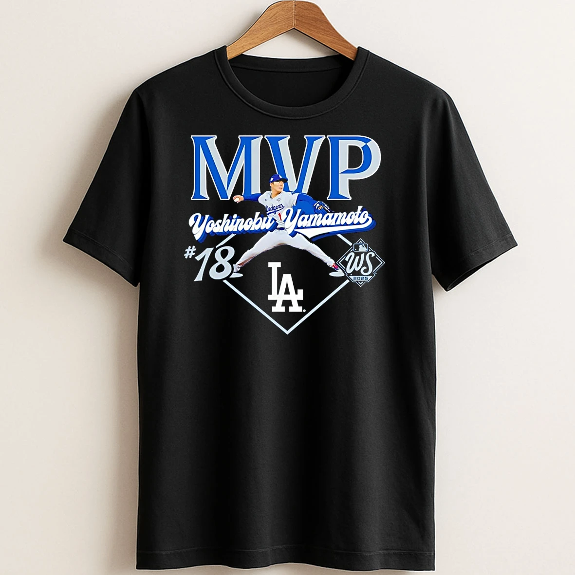 Original Yoshinobu Yamamoto 2025 World Series Mvp Los Angeles Dodgers T Shirt Sweater