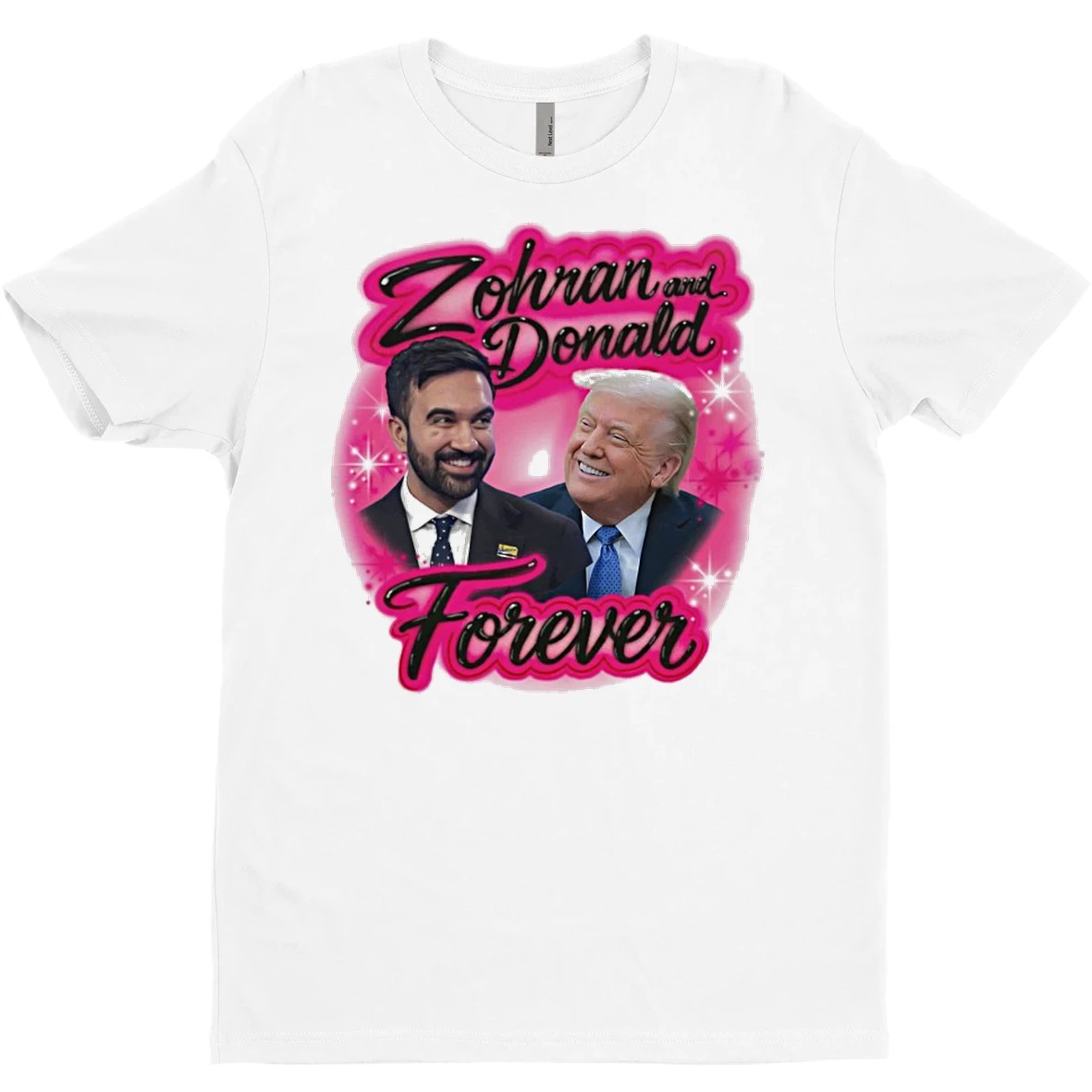 Original Zohran And Donald Trump Forever Airbrush T Shirt Sweater