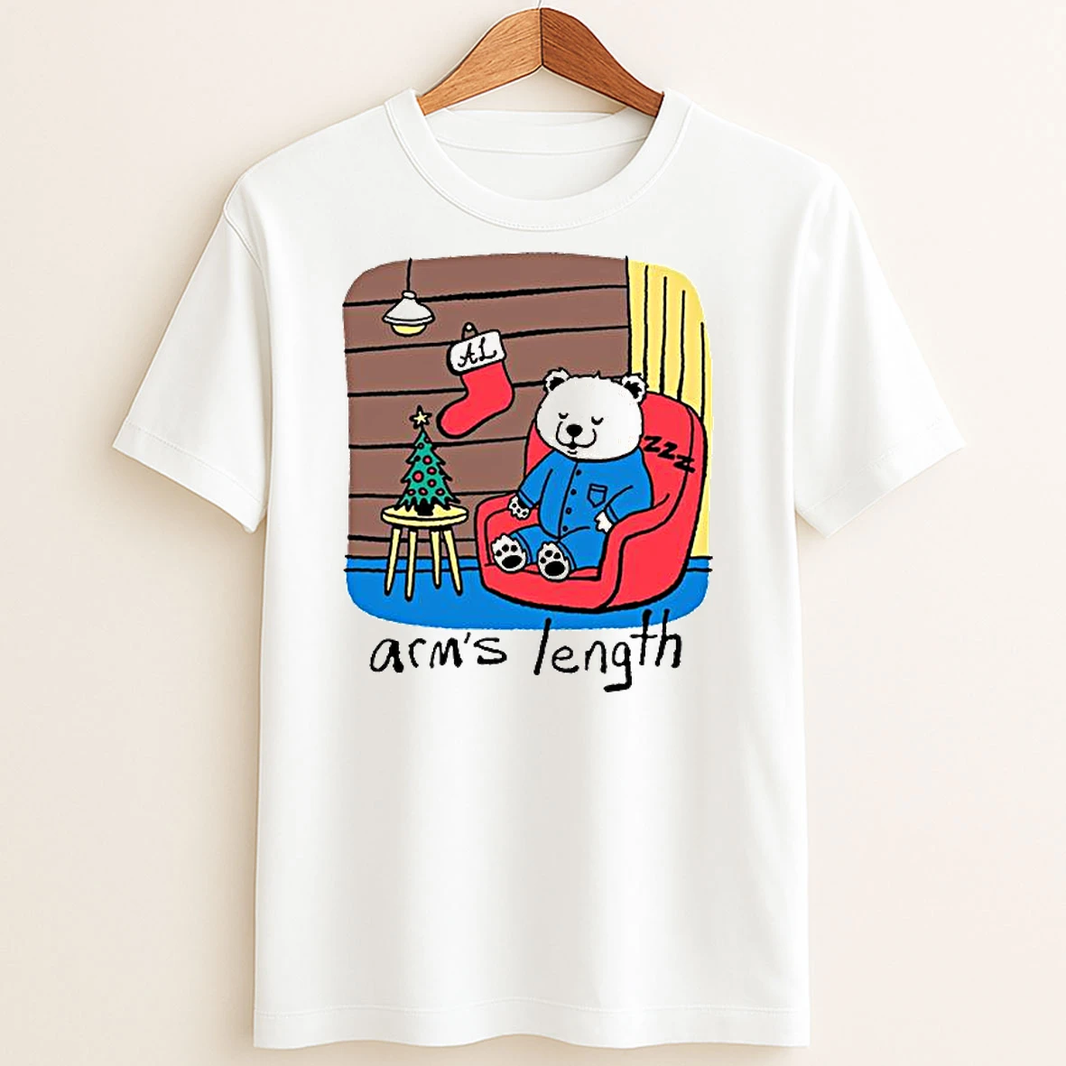 Original Arms Length Sleepy Polar Bear T Shirt Sweater