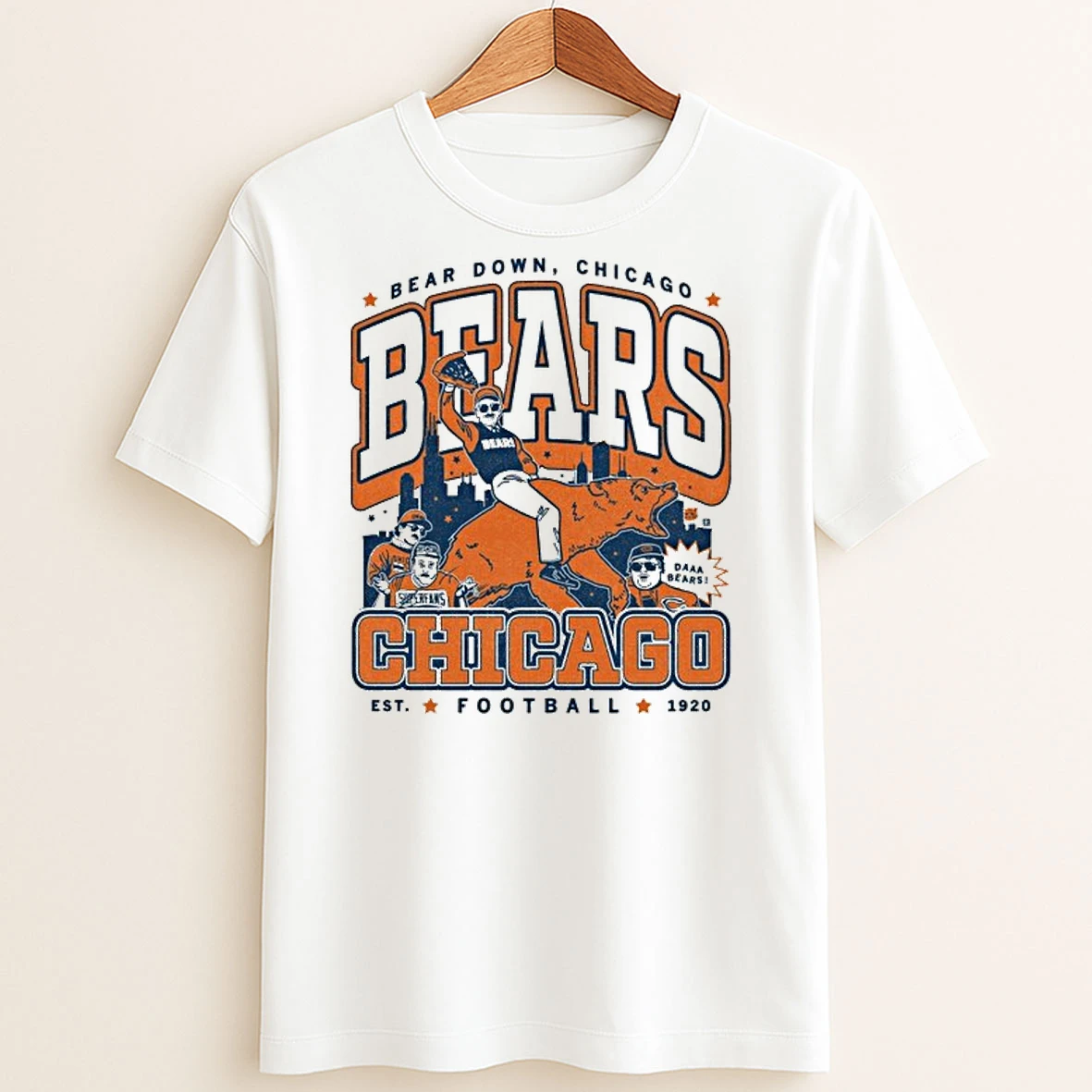 Original Chicago Bears Max Collegiate Heavyweight T Shirt Sweater