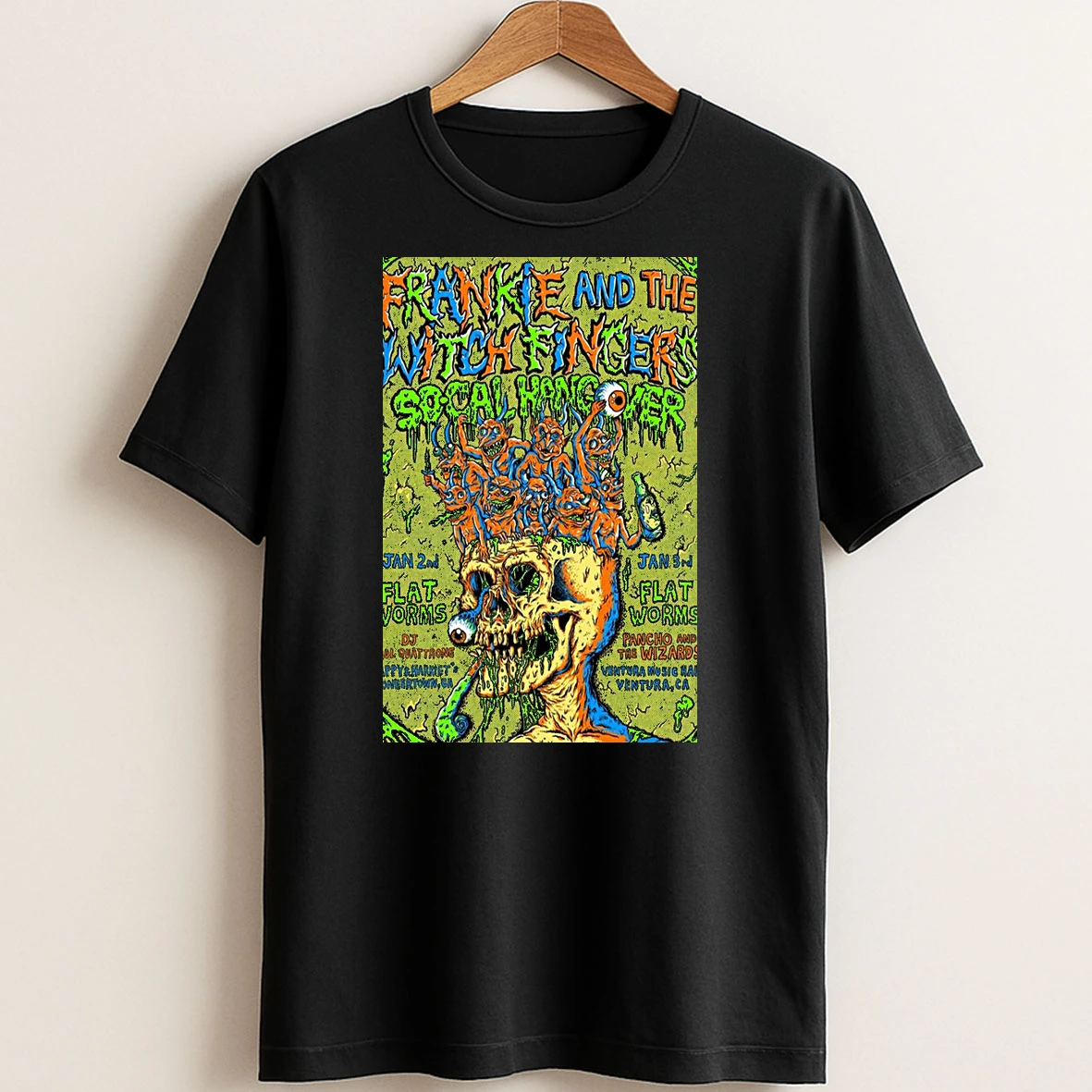 Original Frankie And The Witch Fingers Jan 2 3 2026 California Tour T Shirt Sweater