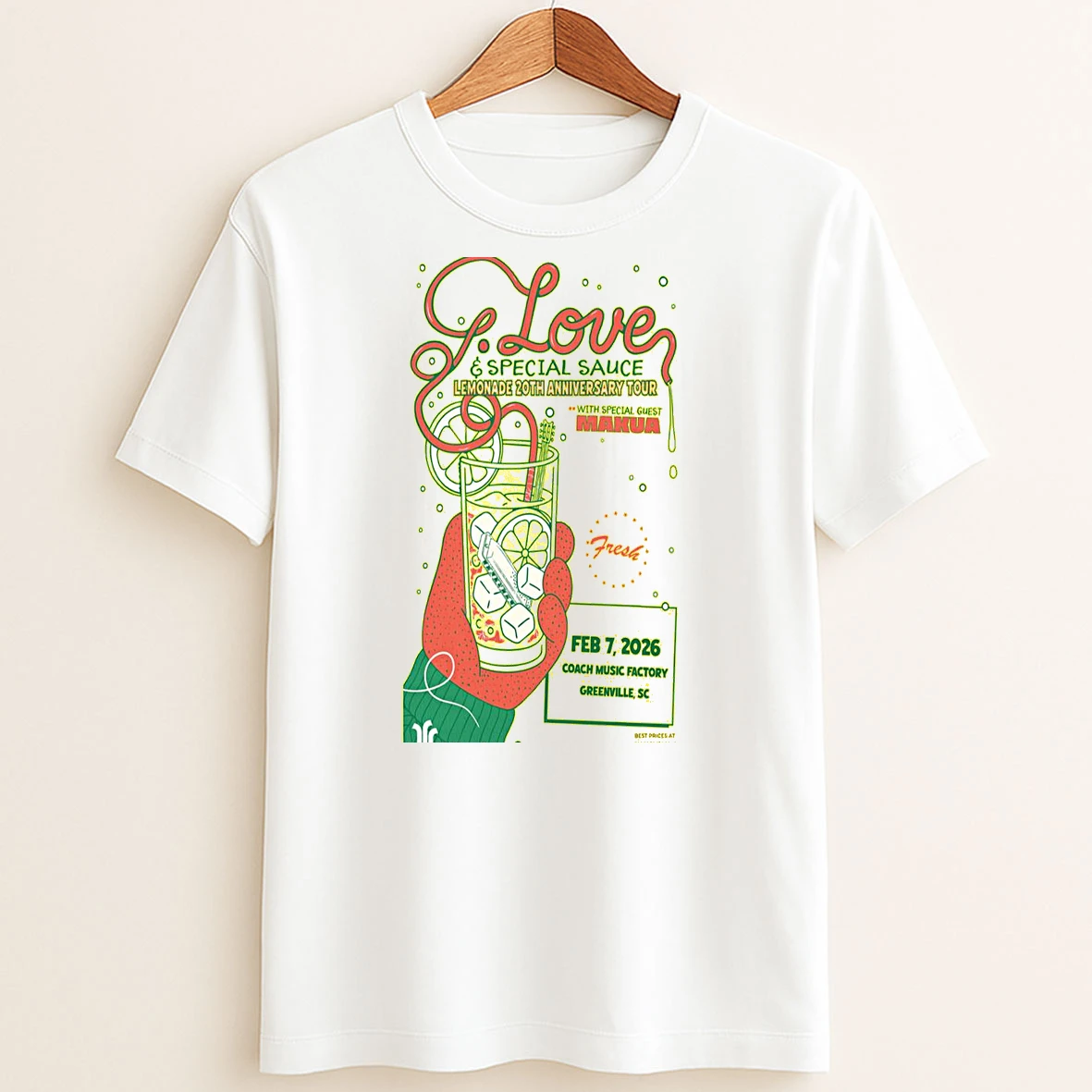 Original Glove Feb 7 2026 Greenville Sc Concert T Shirt Sweater