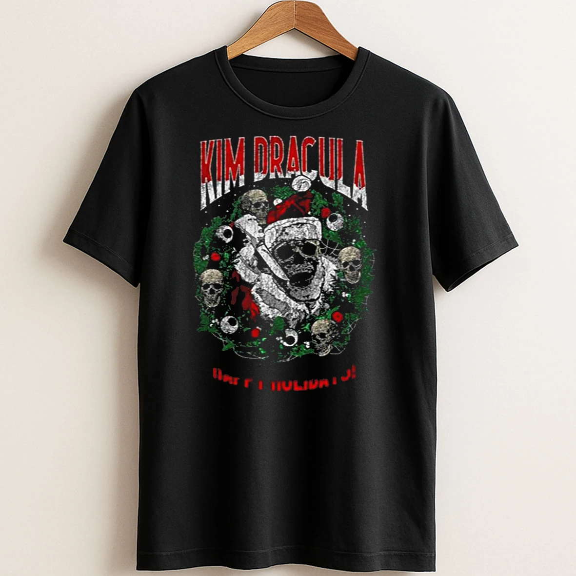 Original Kim Dracula Happy Holidays Tee T Shirt Sweater