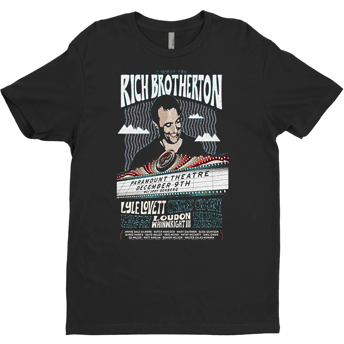 Original Rich Brotherton Paramount Theatre December 9 2025 Concert T Shirt Sweater