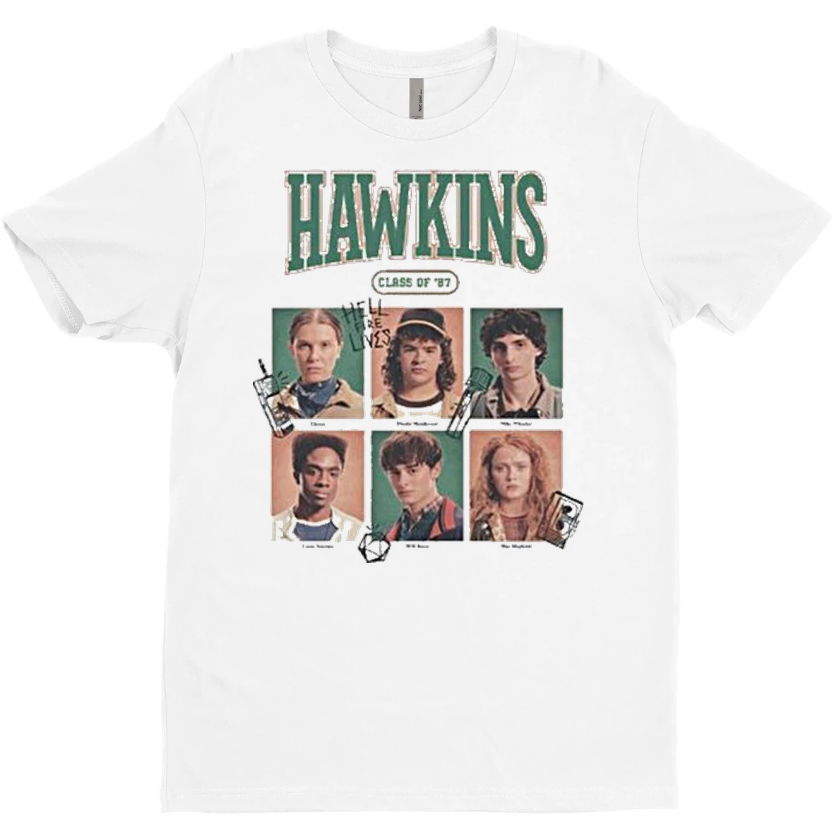 Original Stranger Things Hawkins Class Of 87 T Shirt Sweater
