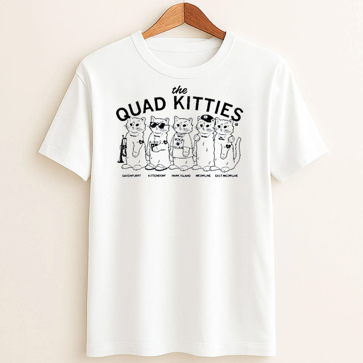 Original The Quad Kitties Cats T Shirt Sweater