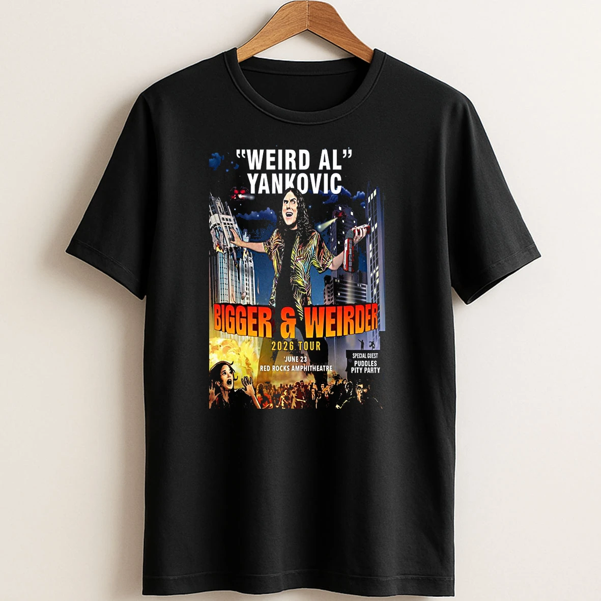 Original Weird Al Yankovic Tour June 23 2026 Red Rocks Amphitheatre T Shirt Sweater