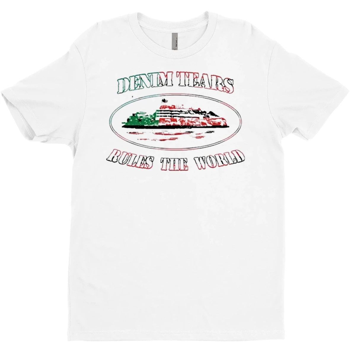 Original Corteiz X Denim Tears Alcatraz T Shirt Sweater