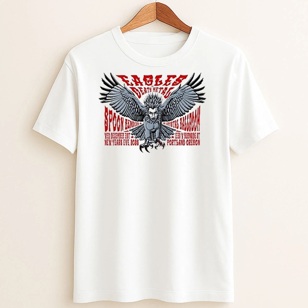 Original Eagles Of Death Metal Portland Nye Dec 31 2025 T Shirt Sweater
