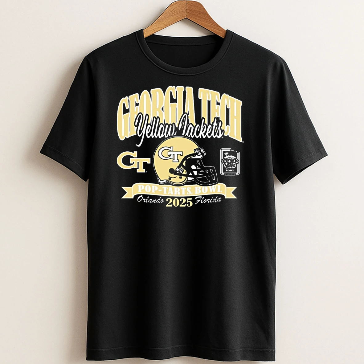 Original Georgia Tech Yellow Jackets Football 2025 Pop Tarts Bowl Orlando Fl Helmet T Shirt Sweater