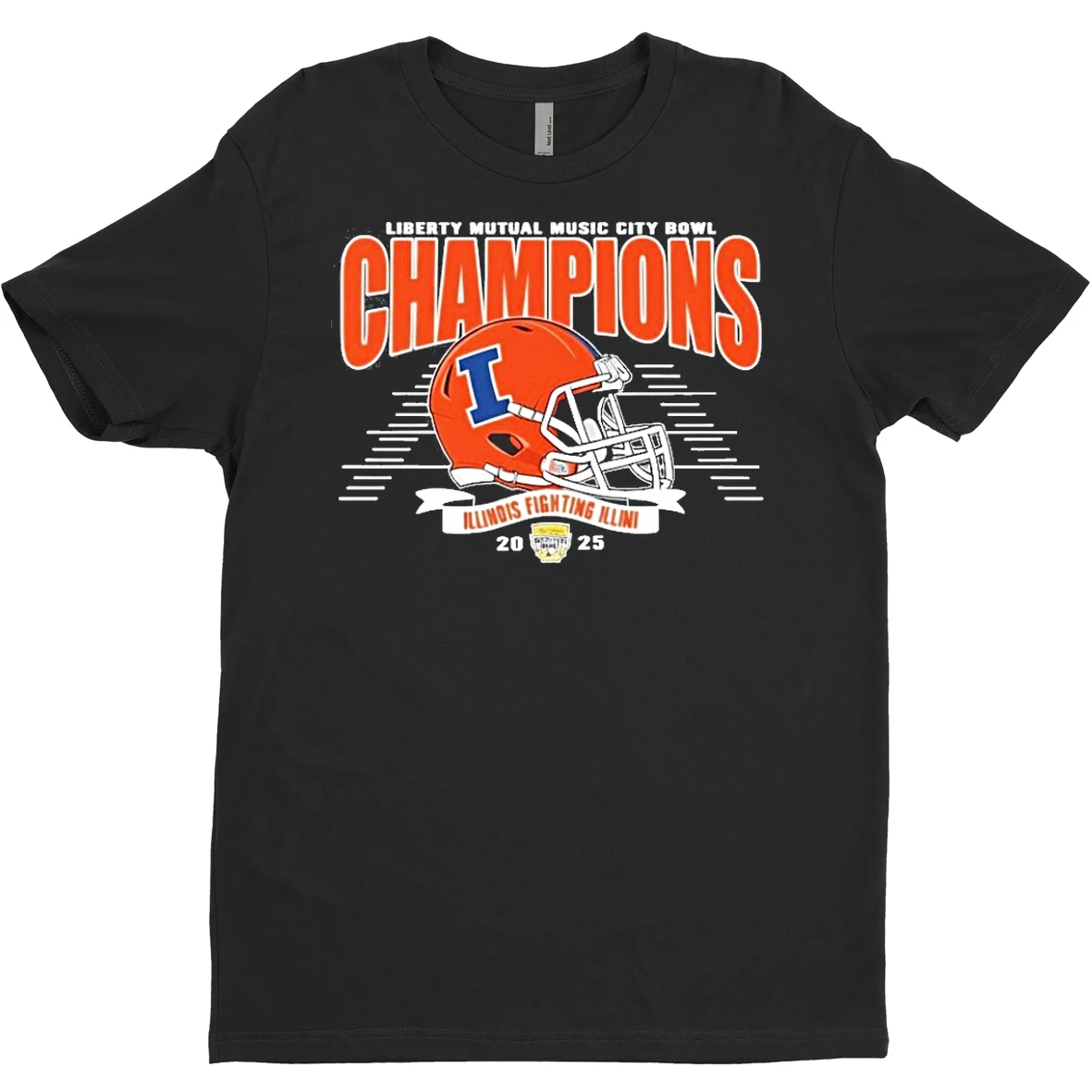 Original Illinois Fighting Illini Football Claim Champions 2025 Liberty Mutual Music City Bowl T Shirt Sweater