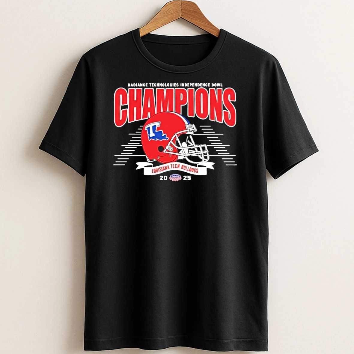 Original Louisiana Tech Bulldogs Football Claim Champions 2025 Radiance Technologies Independence Bowl T Shirt Sweater