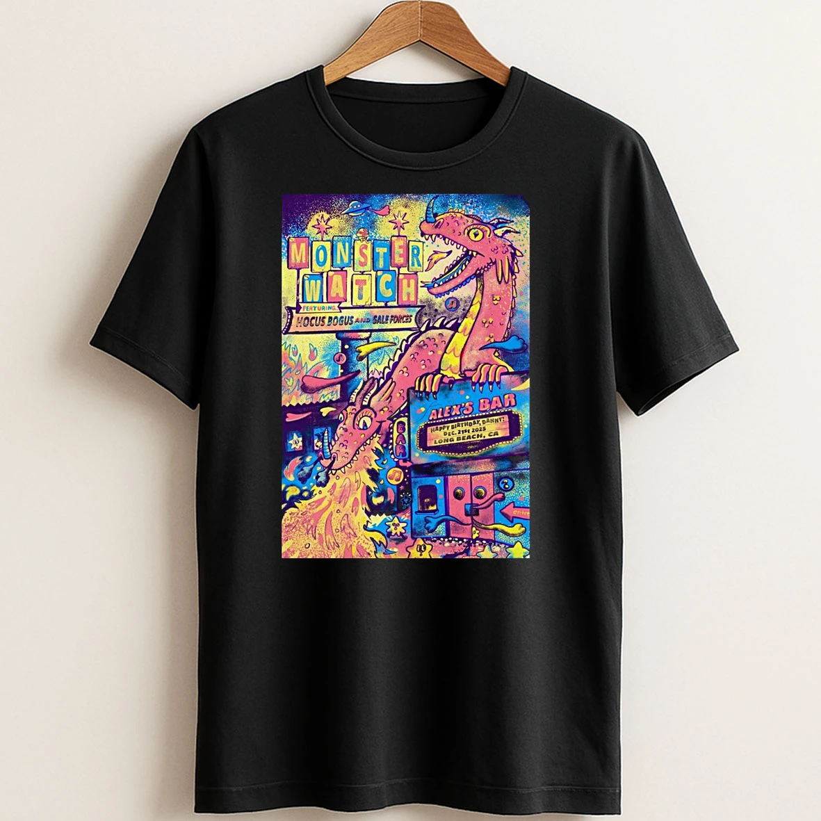 Original Monsterwatch December 21 2025 Alexs Bar In Long Beach Ca T Shirt Sweater