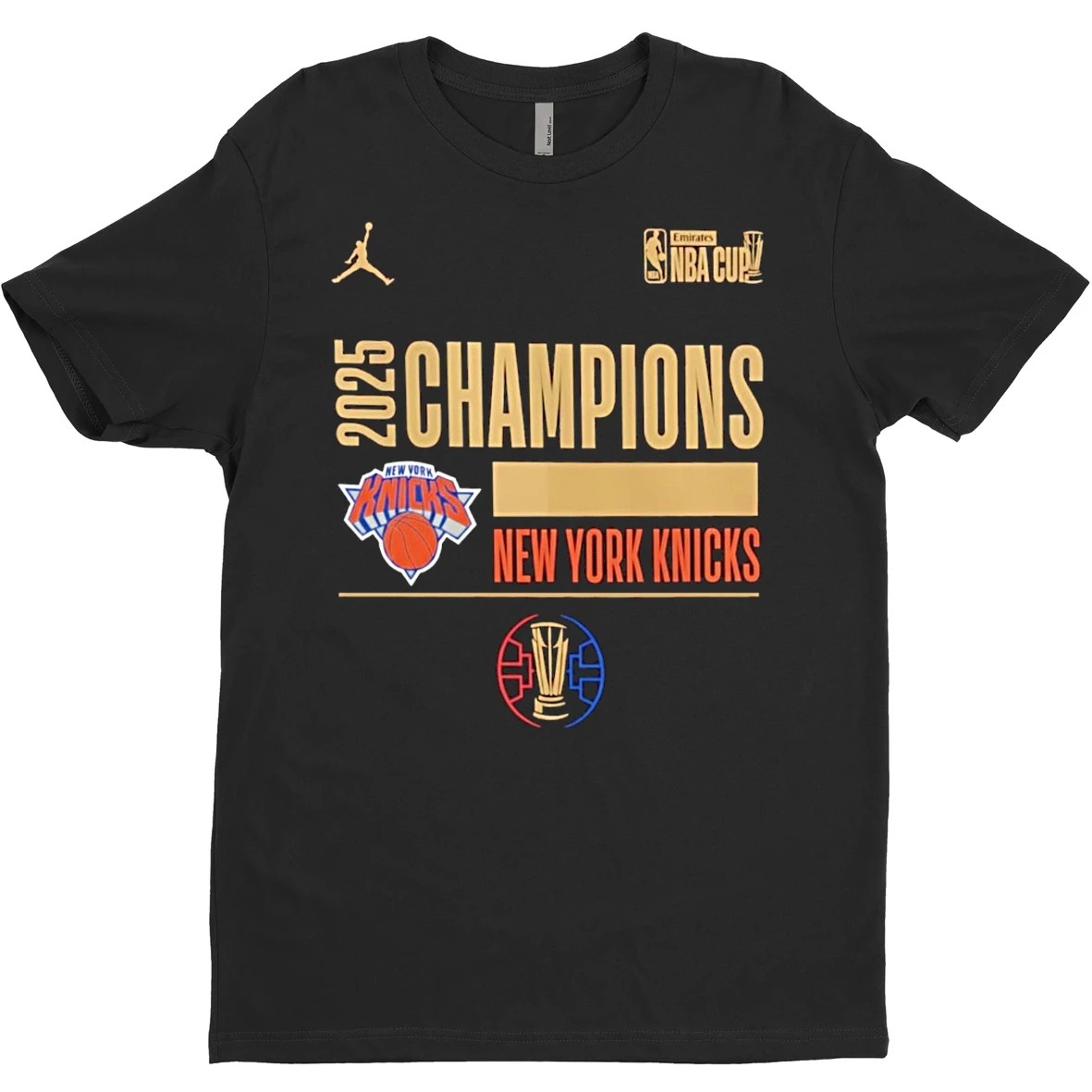 Original New York Knicks Win Emirates Nba Cup Championship 2025 T Shirt Sweater
