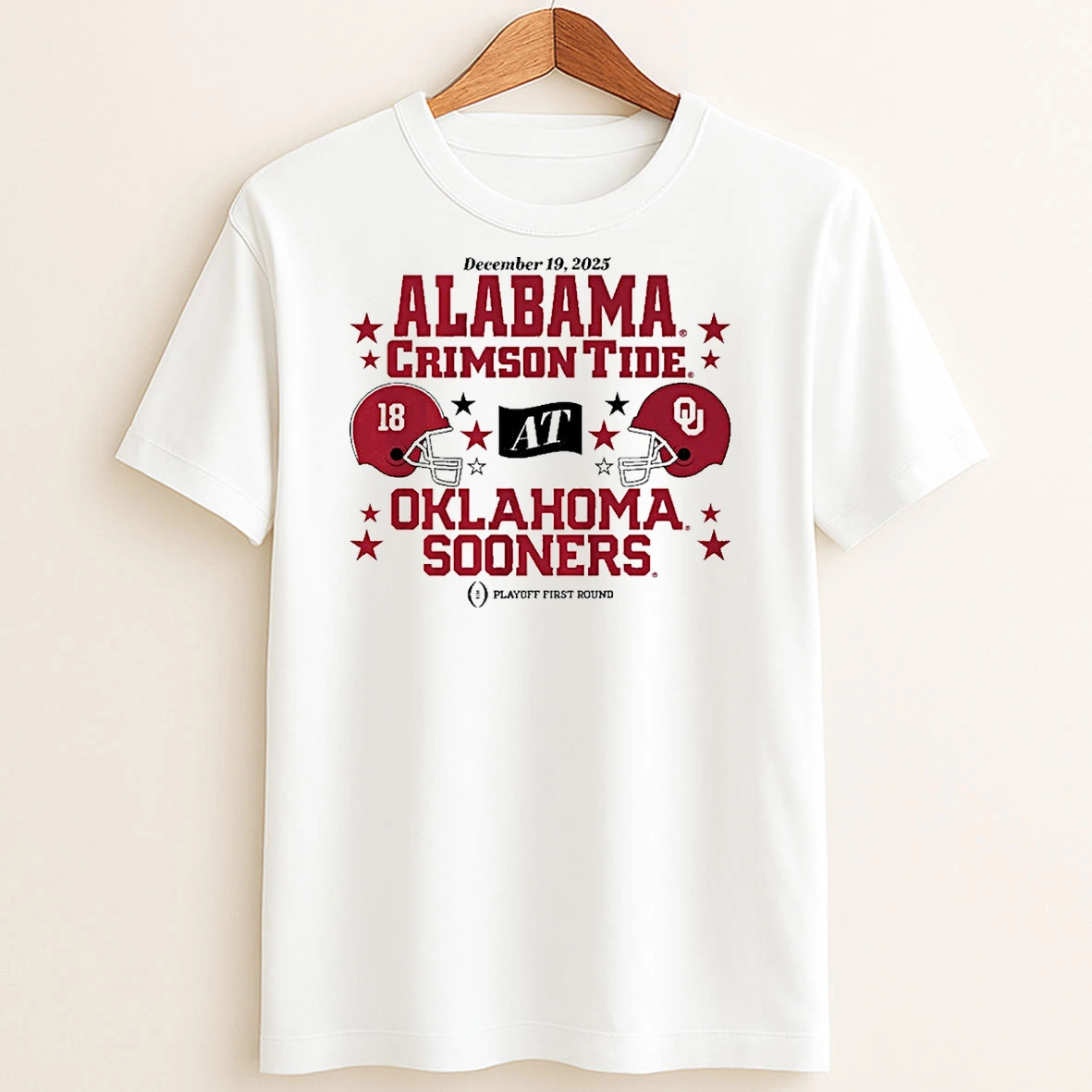 Original Oklahoma Sooners And Alabama Crimson Tide December 19 2025 Cfp First Round Matchup Helmets T Shirt Sweater