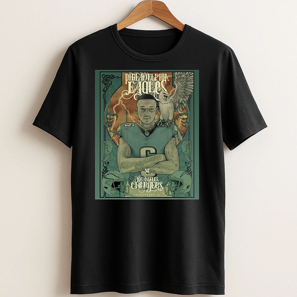 Original Philadelphia Eagles Vs Los Angeles Chargers Gameday December 08 2025 T Shirt Sweater